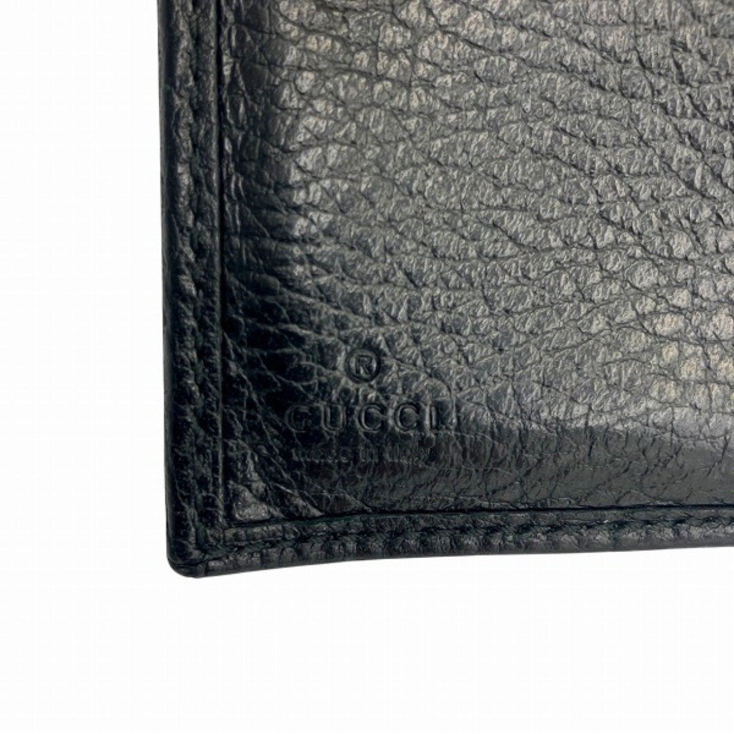 Gucci Black Leather Wallet (Tri-Fold)