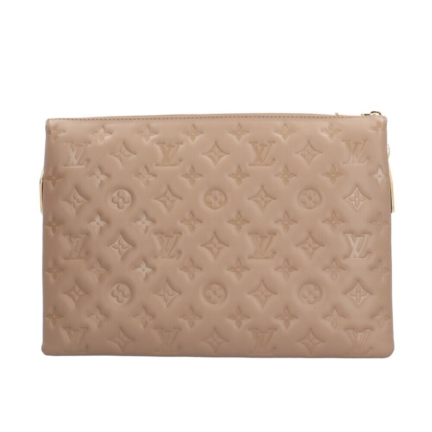 Louis Vuitton Beige Taupe Leather Shoulder Bag