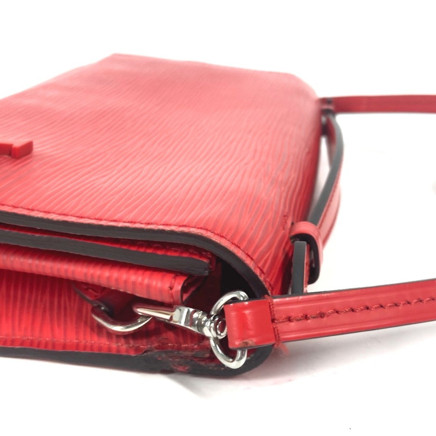 Louis Vuitton Red Leather Shoulder Bag