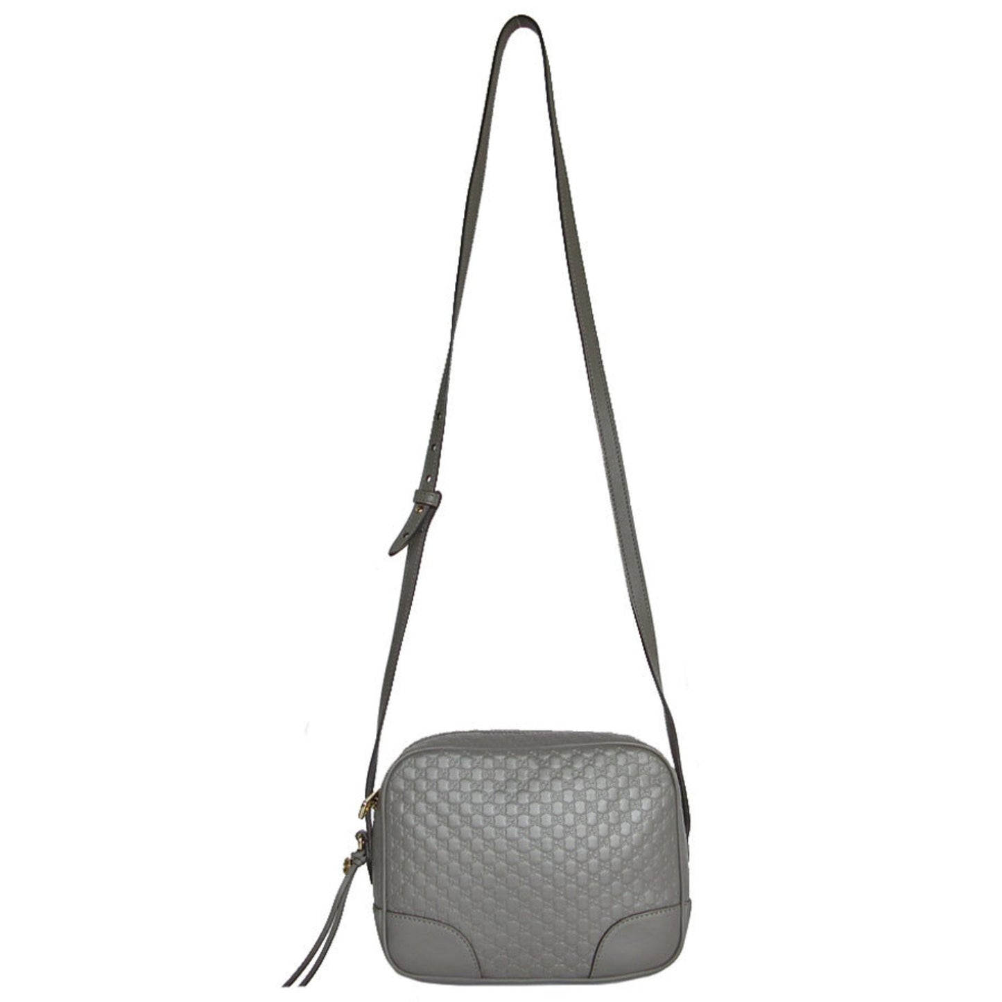 Gucci Gray Leather Shoulder Bag