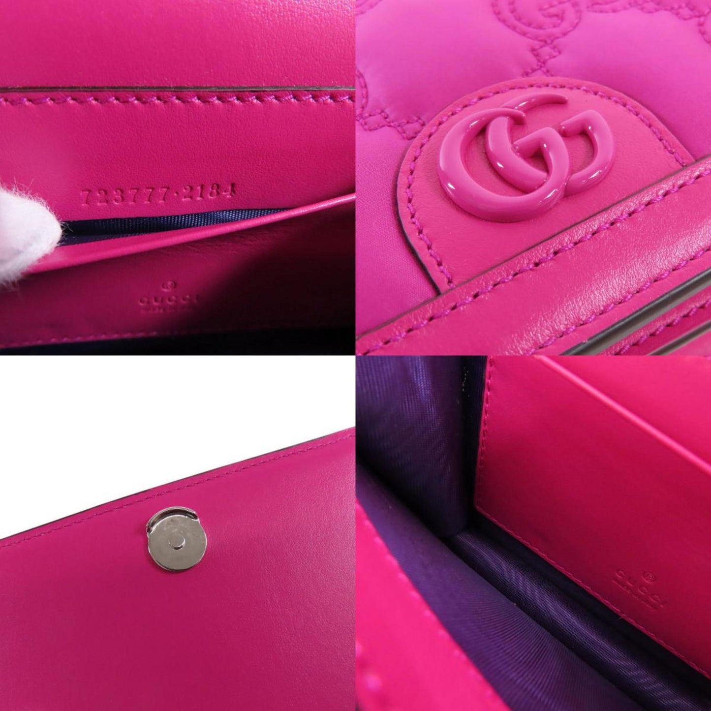 Gucci Pink Nylon Shoulder Bag