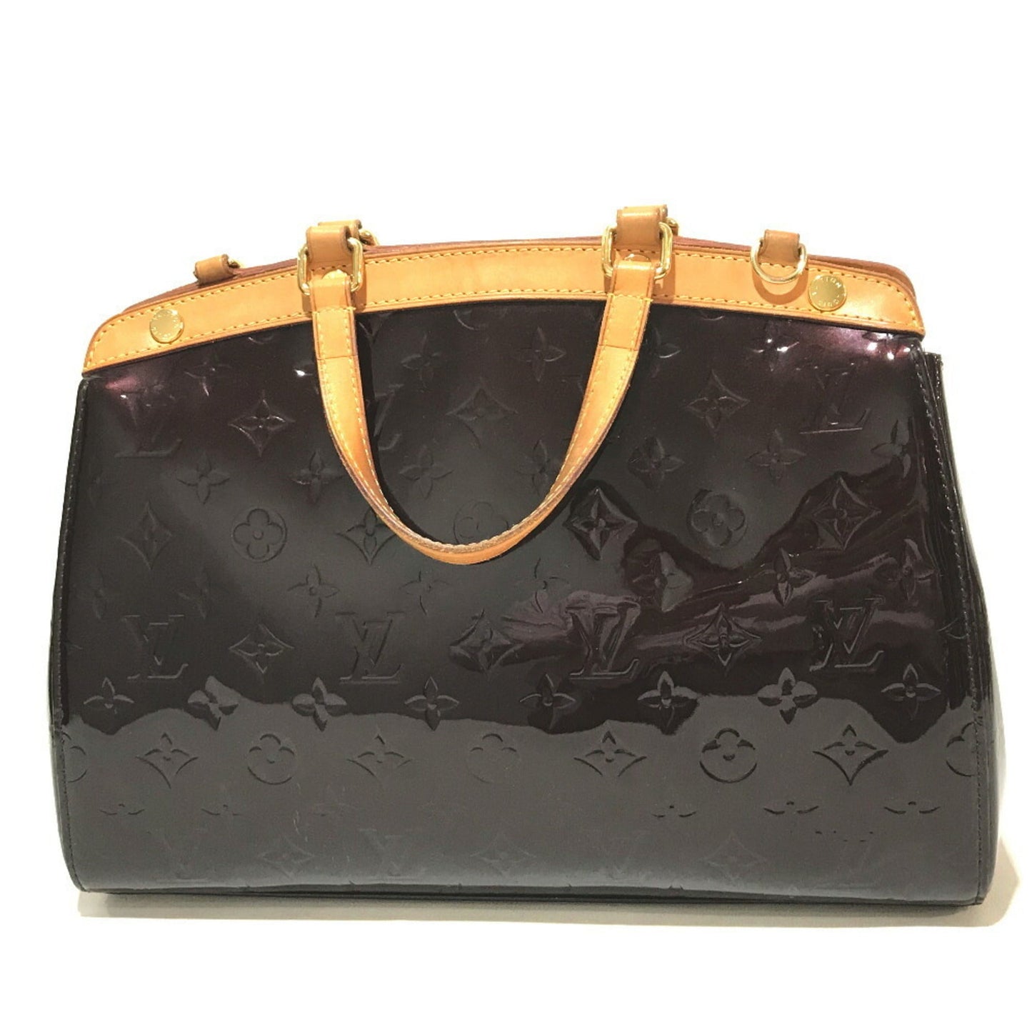 Louis Vuitton Purple Monogram Vernis Handbag Shoulder Bag ()