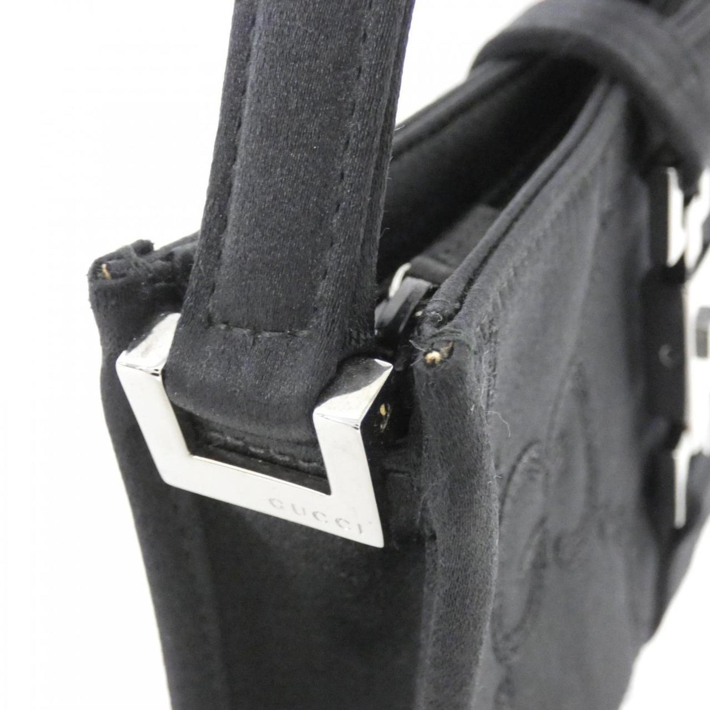 Gucci Black Satin Handbag