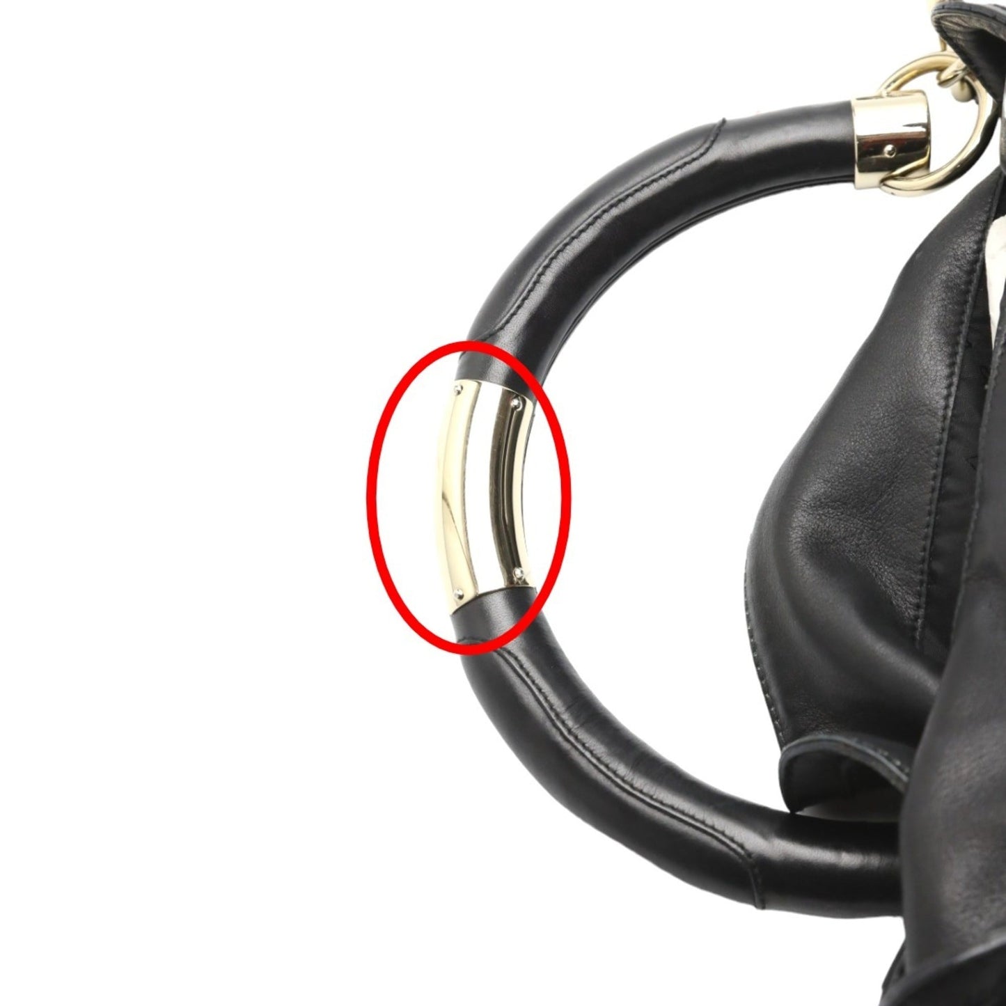 Gucci Black Leather Tote Bag