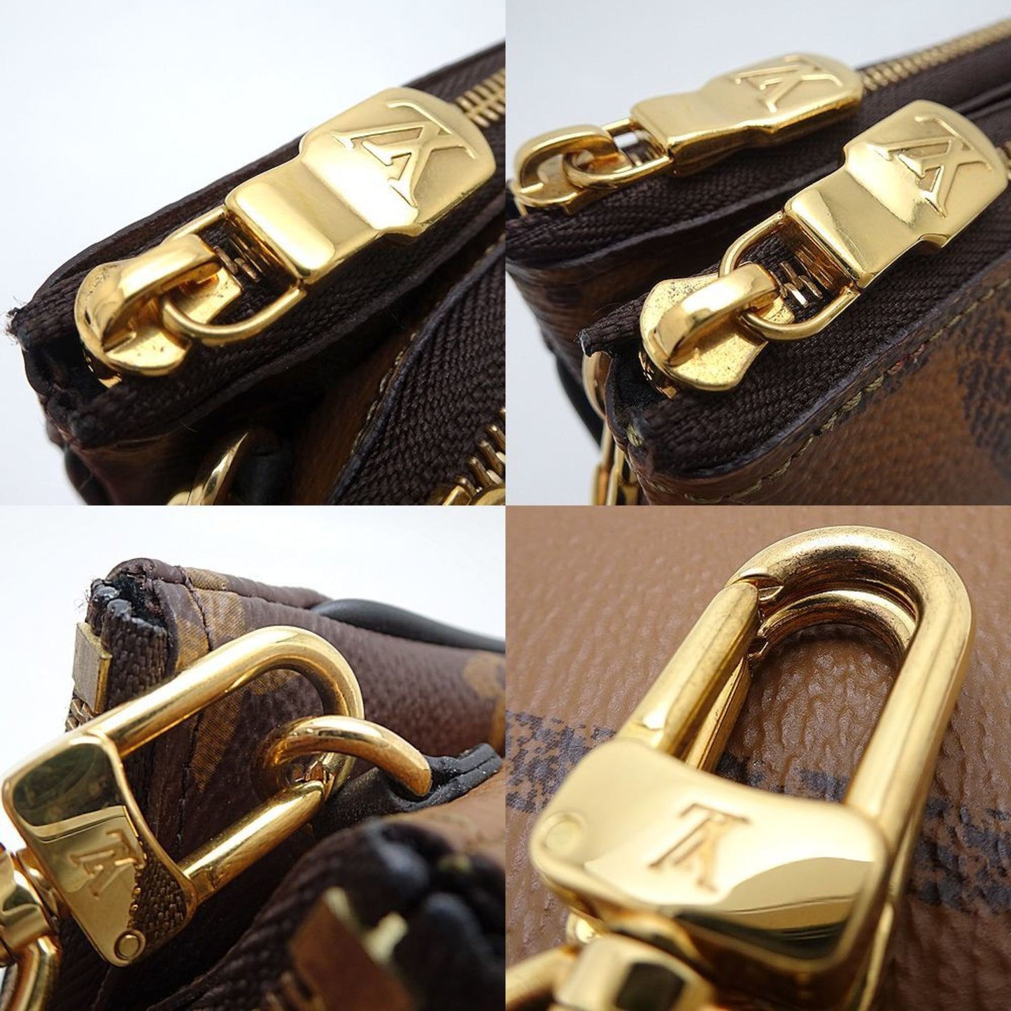 Louis Vuitton Brown Canvas Shoulder Bag