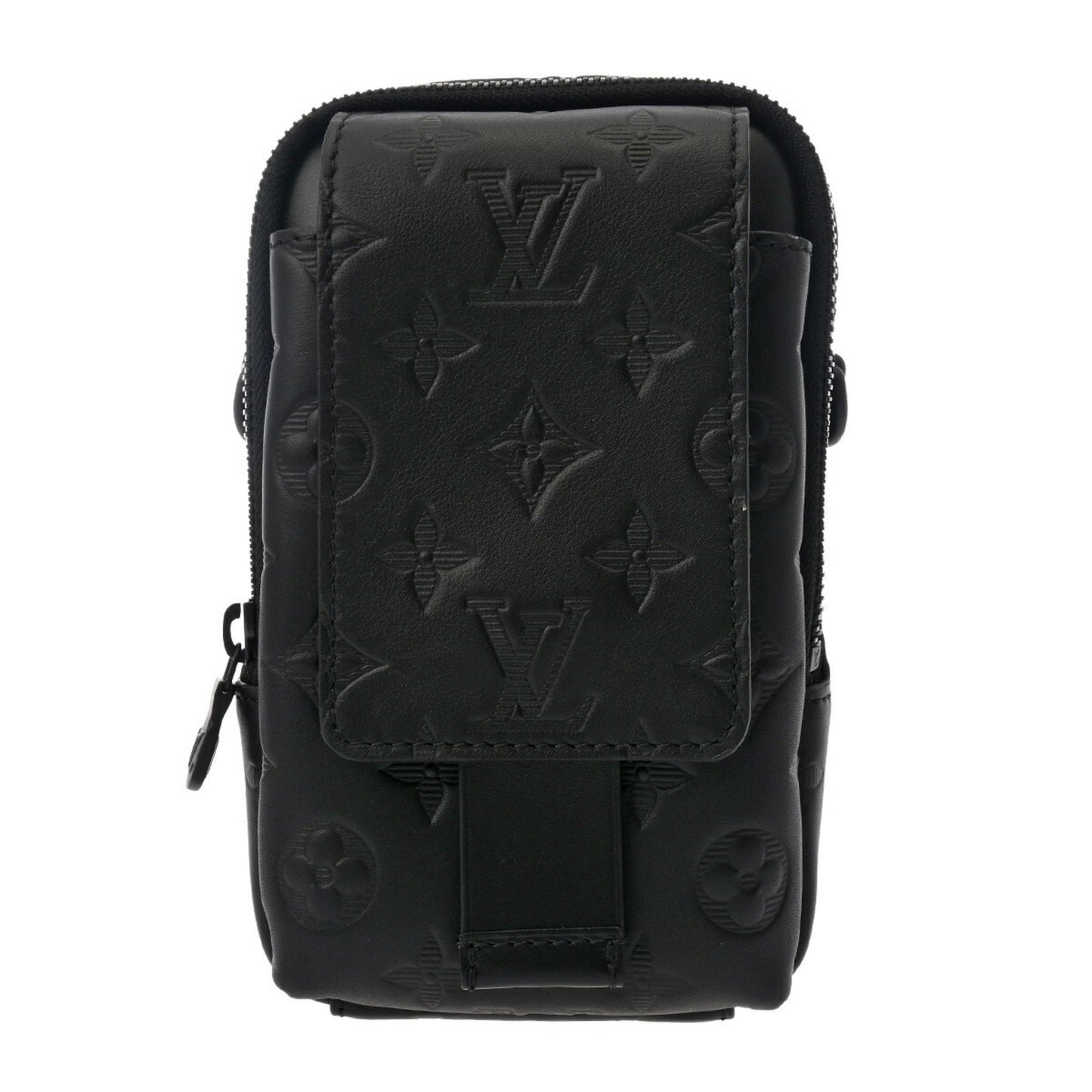 Louis Vuitton Noir Leather Shoulder Bag