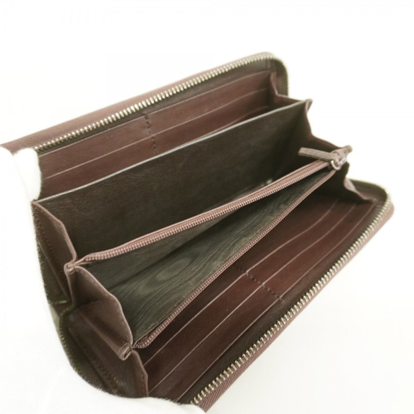 Gucci Brown Leather Long Wallet (Bi-Fold)