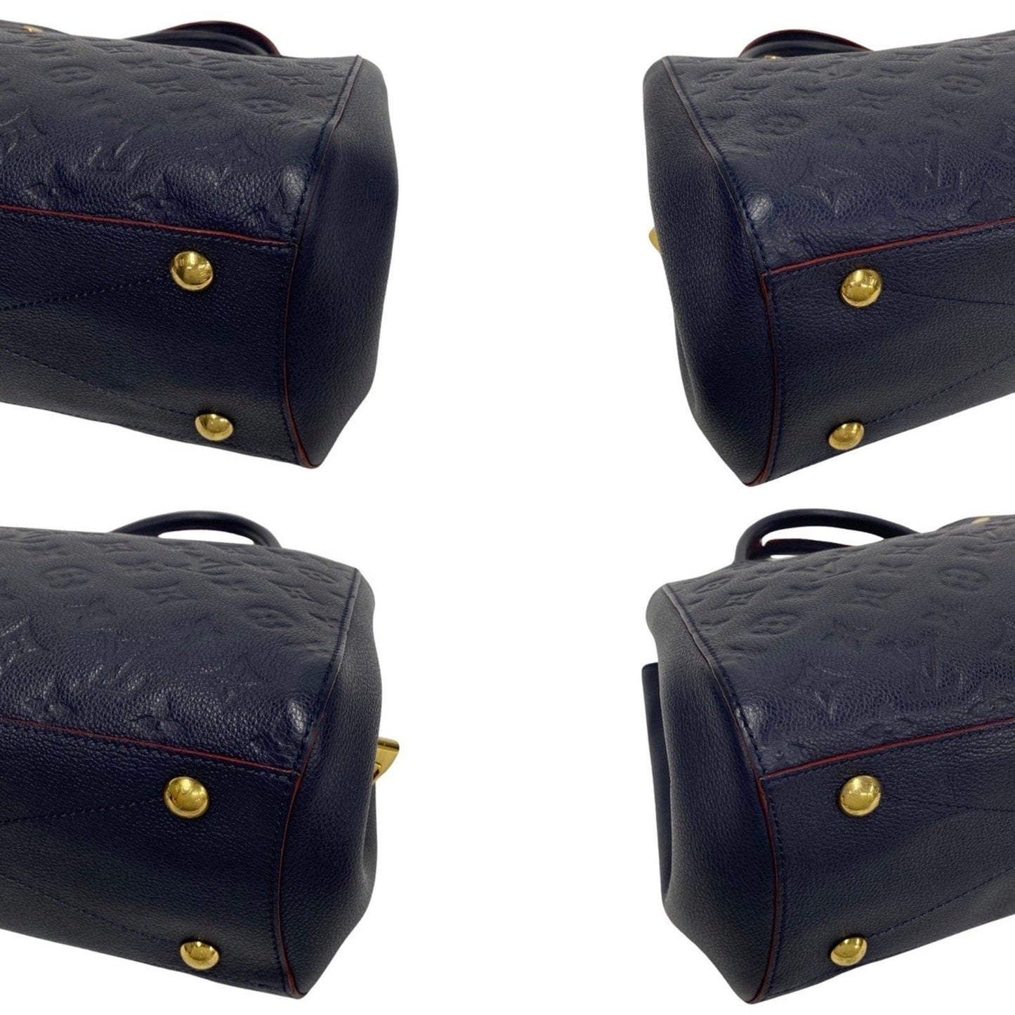 Louis Vuitton Marine Rouge Navy Red Color Monogram Empreinte Handbag Shoulder Bag