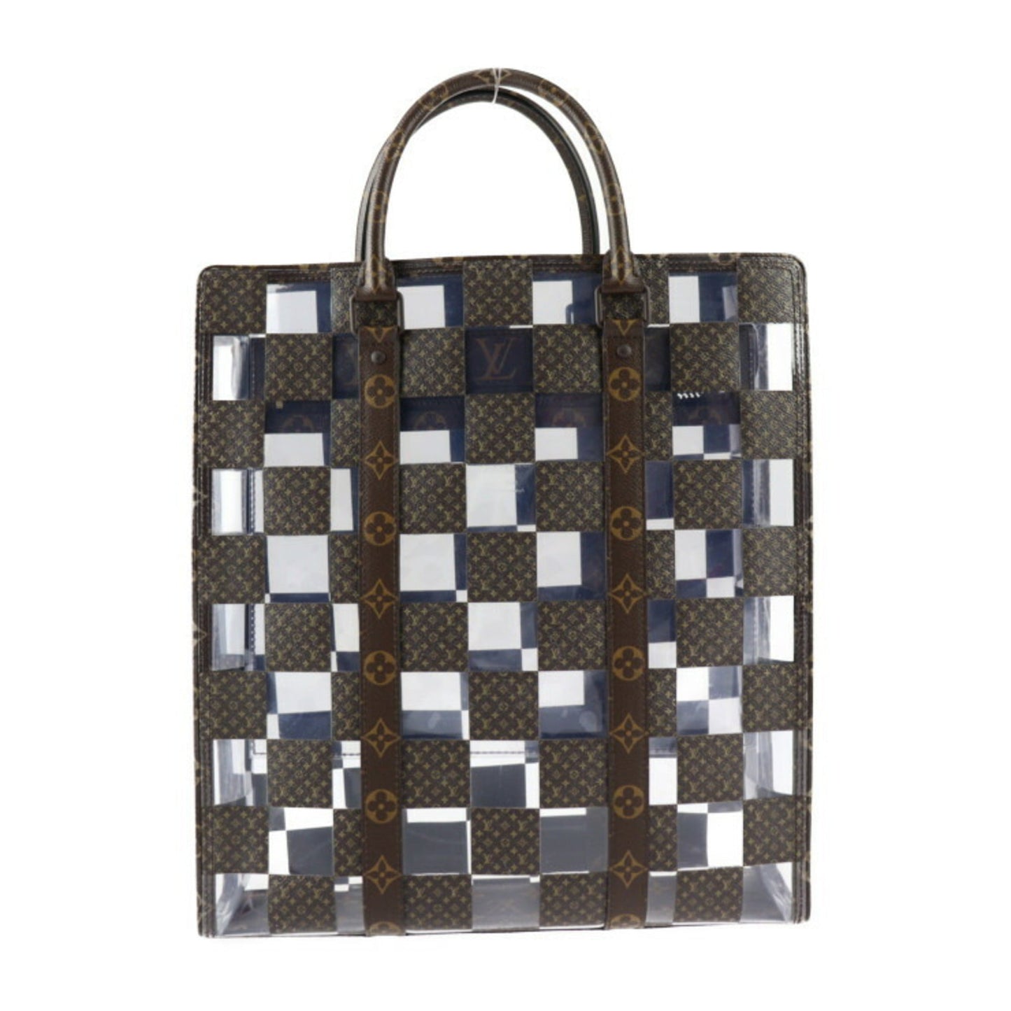 Louis Vuitton Brown Clear Monogram Monogram Shoulder Bag Tote Bag