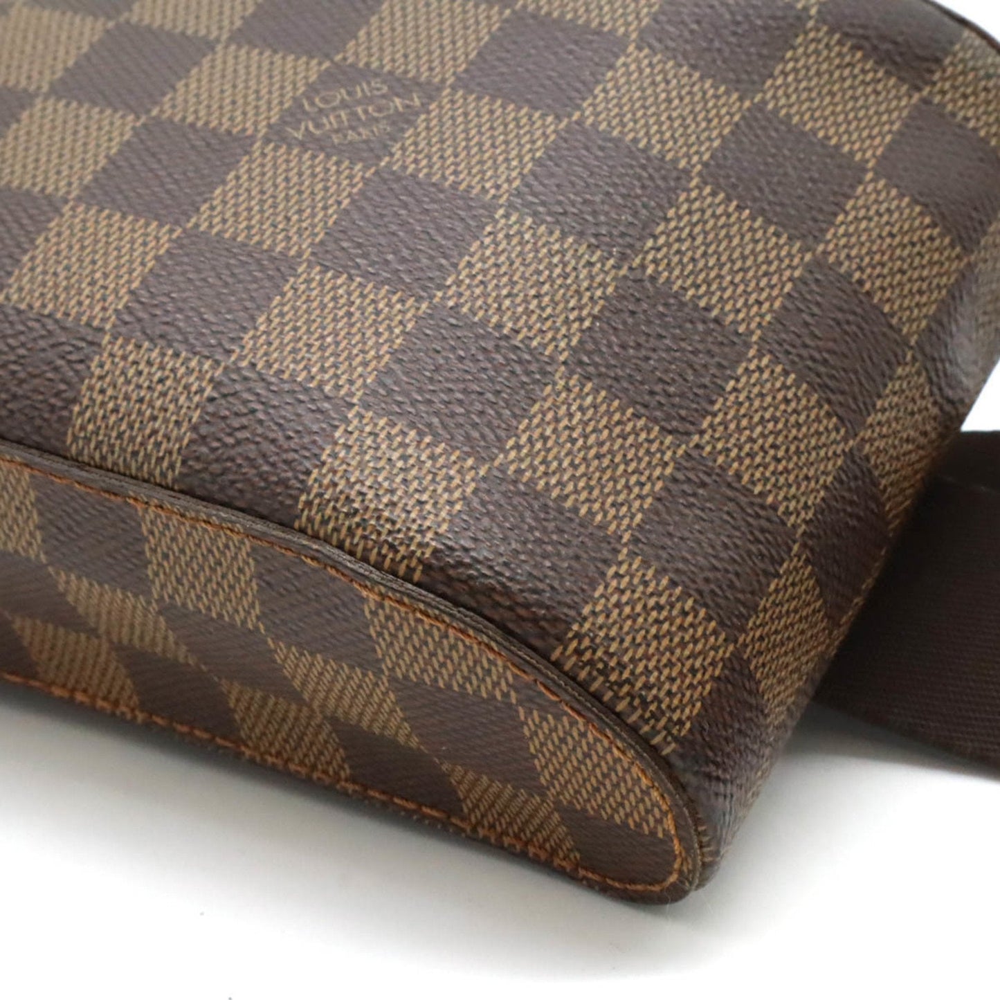 Louis Vuitton Brown Damier Canvas Pvc Shoulder Bag Sling Bag