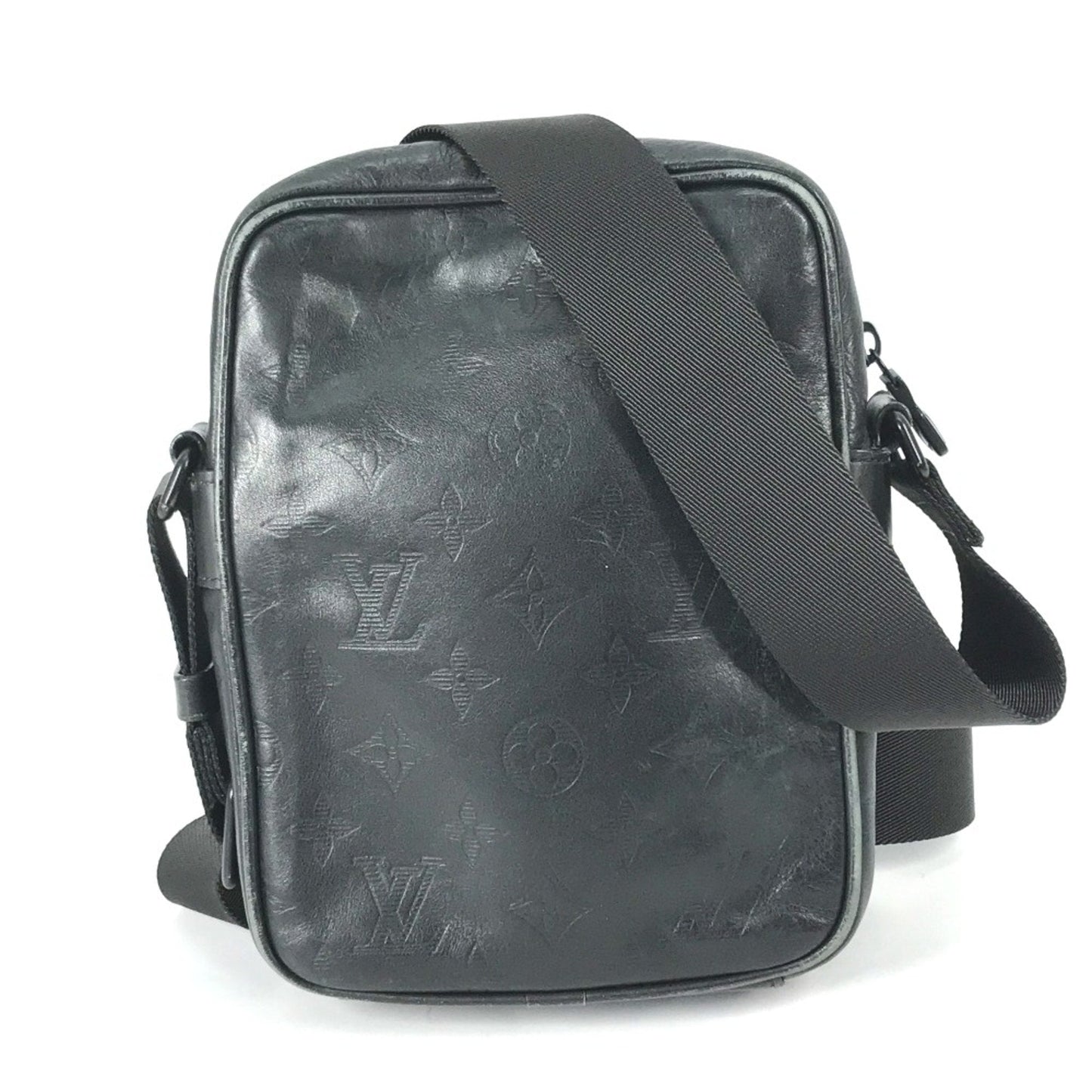 Louis Vuitton Black Leather Shoulder Bag