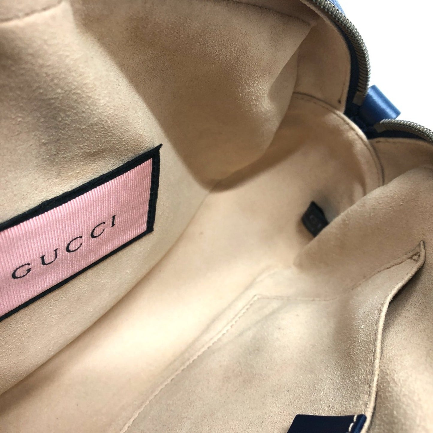 Gucci Blue Leather Shoulder Bag