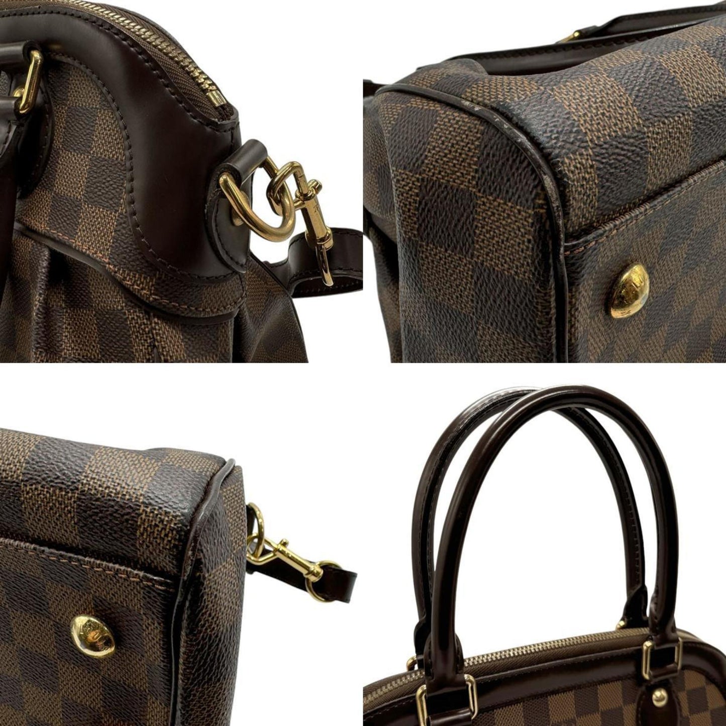 Louis Vuitton Ebene Damier Canvas Handbag Shoulder Bag
