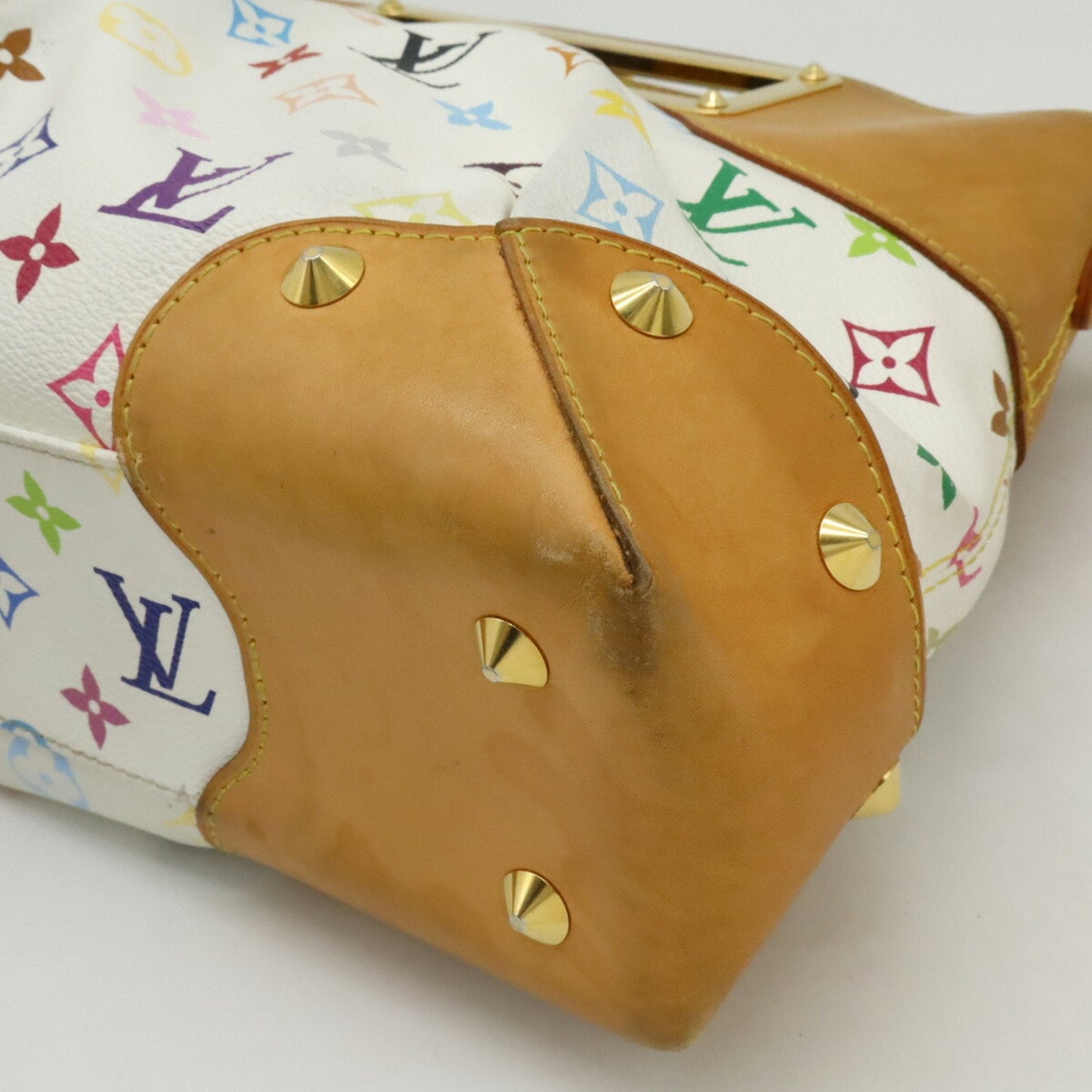 Louis Vuitton Monogram Multicolore Blanc Pvc Handbag Shoulder Bag