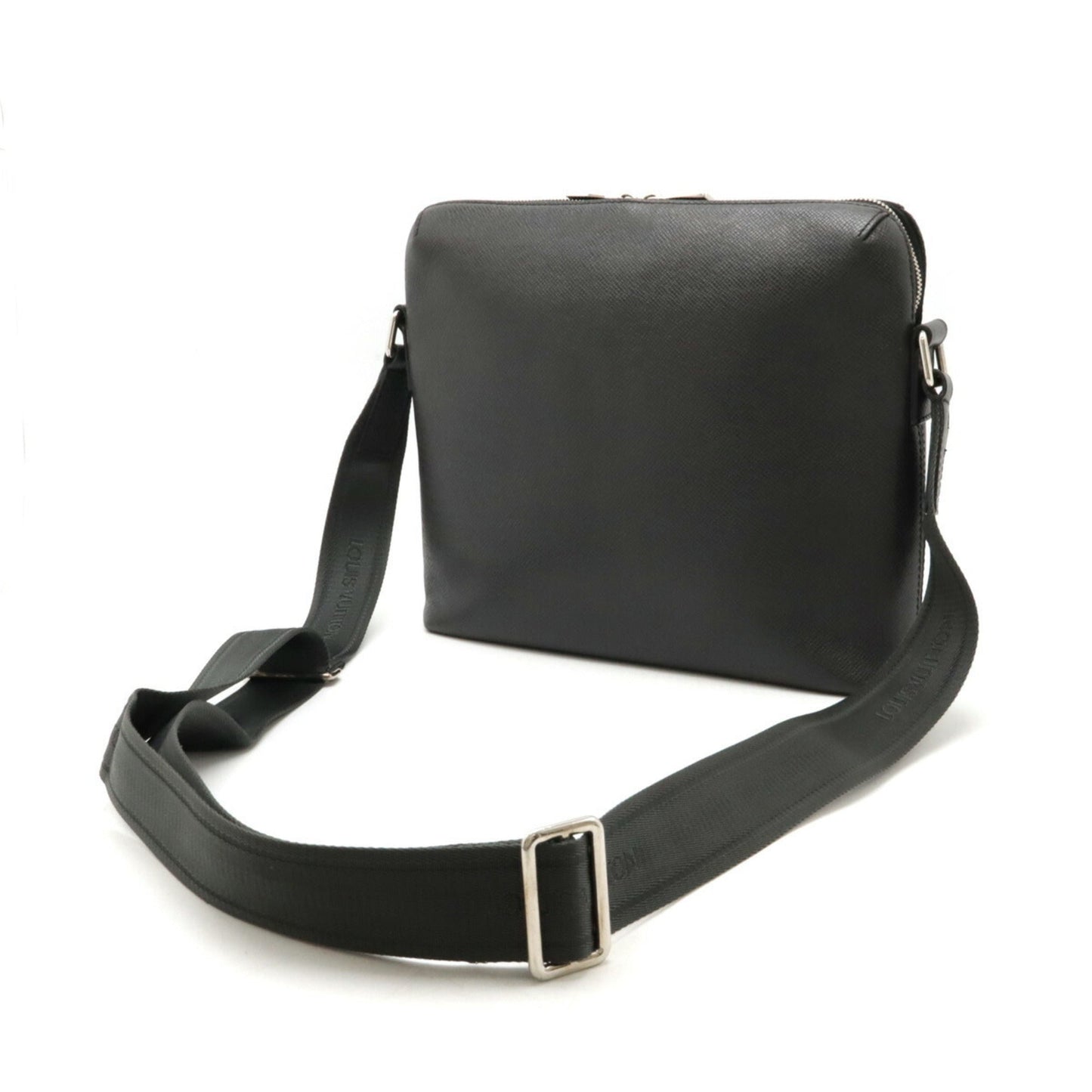 Louis Vuitton Ardoise Black Taiga Leather Shoulder Bag