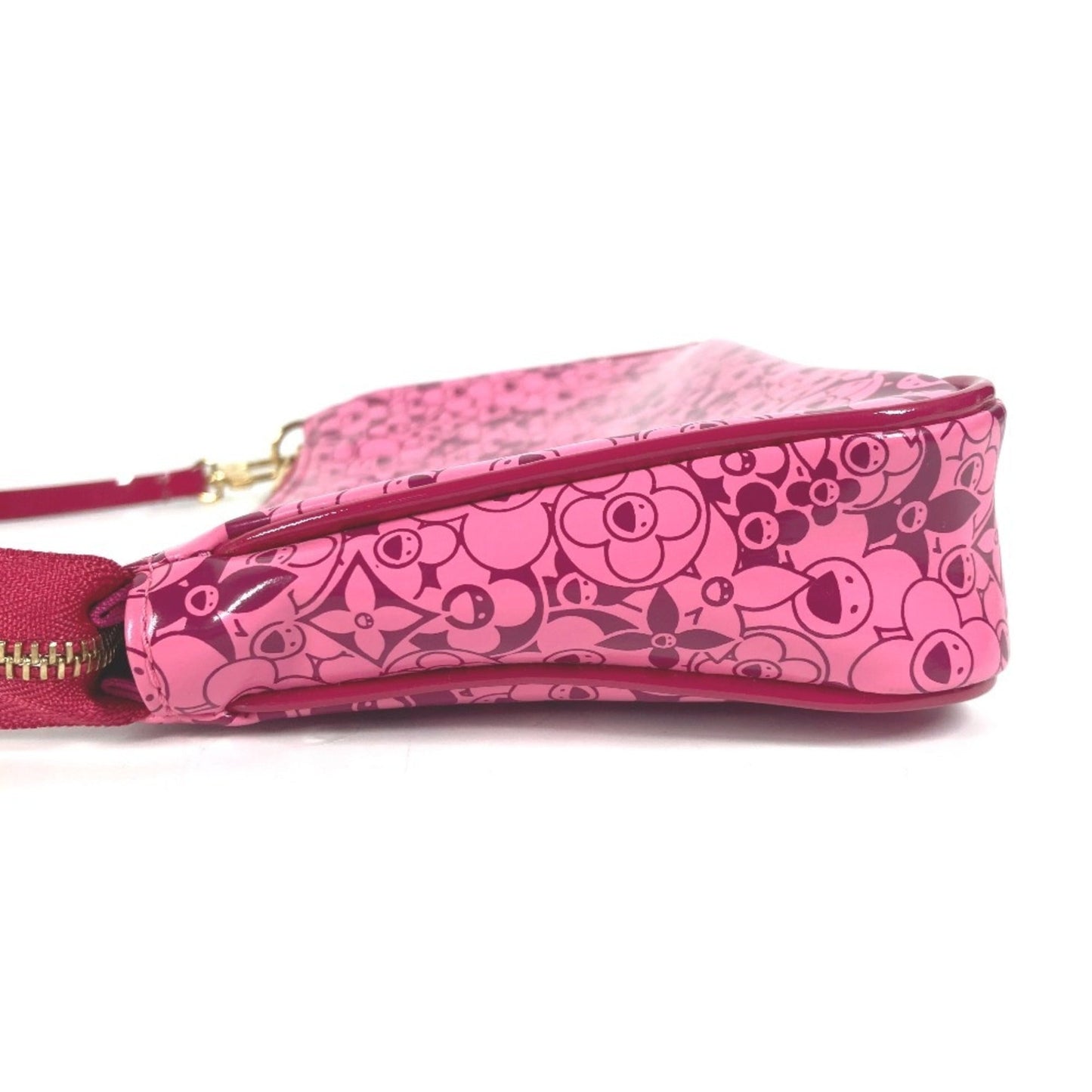 Louis Vuitton Pink Pvc Leather Handbag Pouch Shoulder Bag