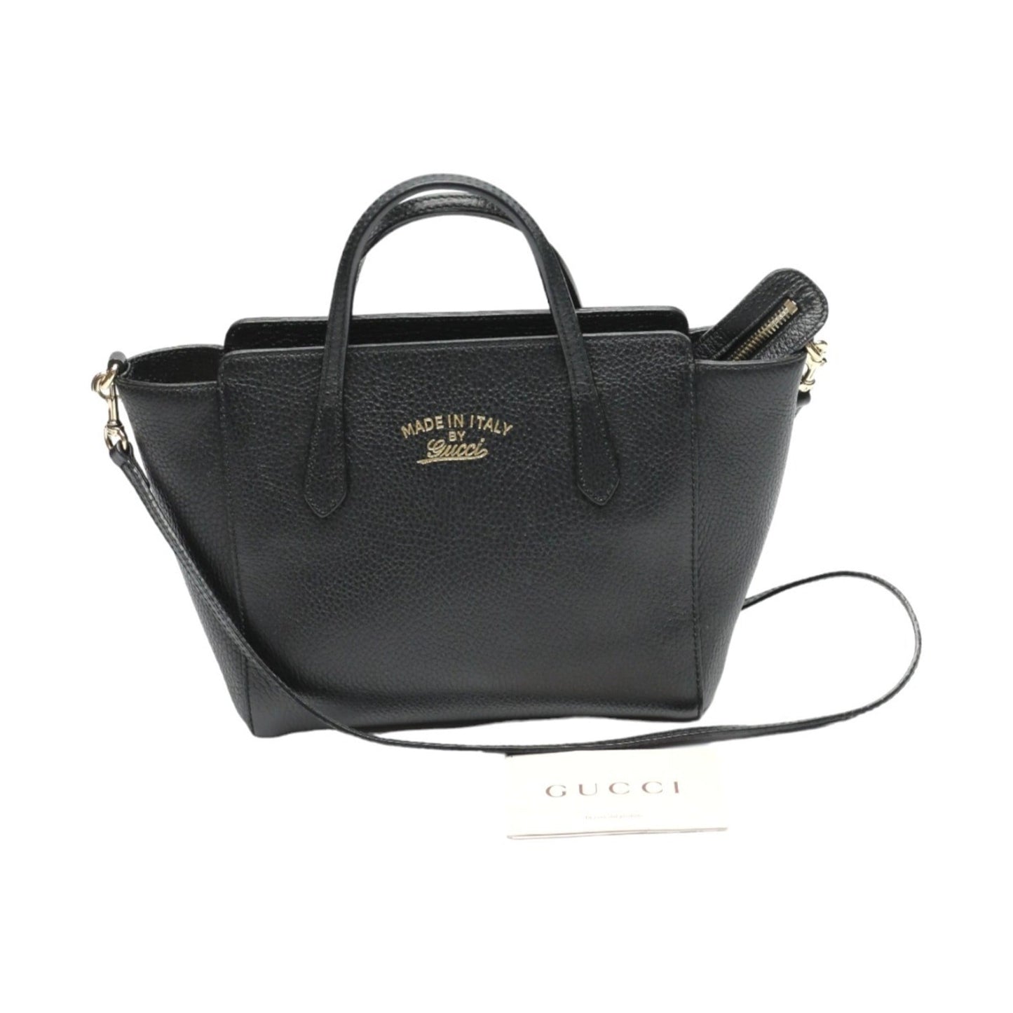 Gucci Black Leather Tote Bag ()