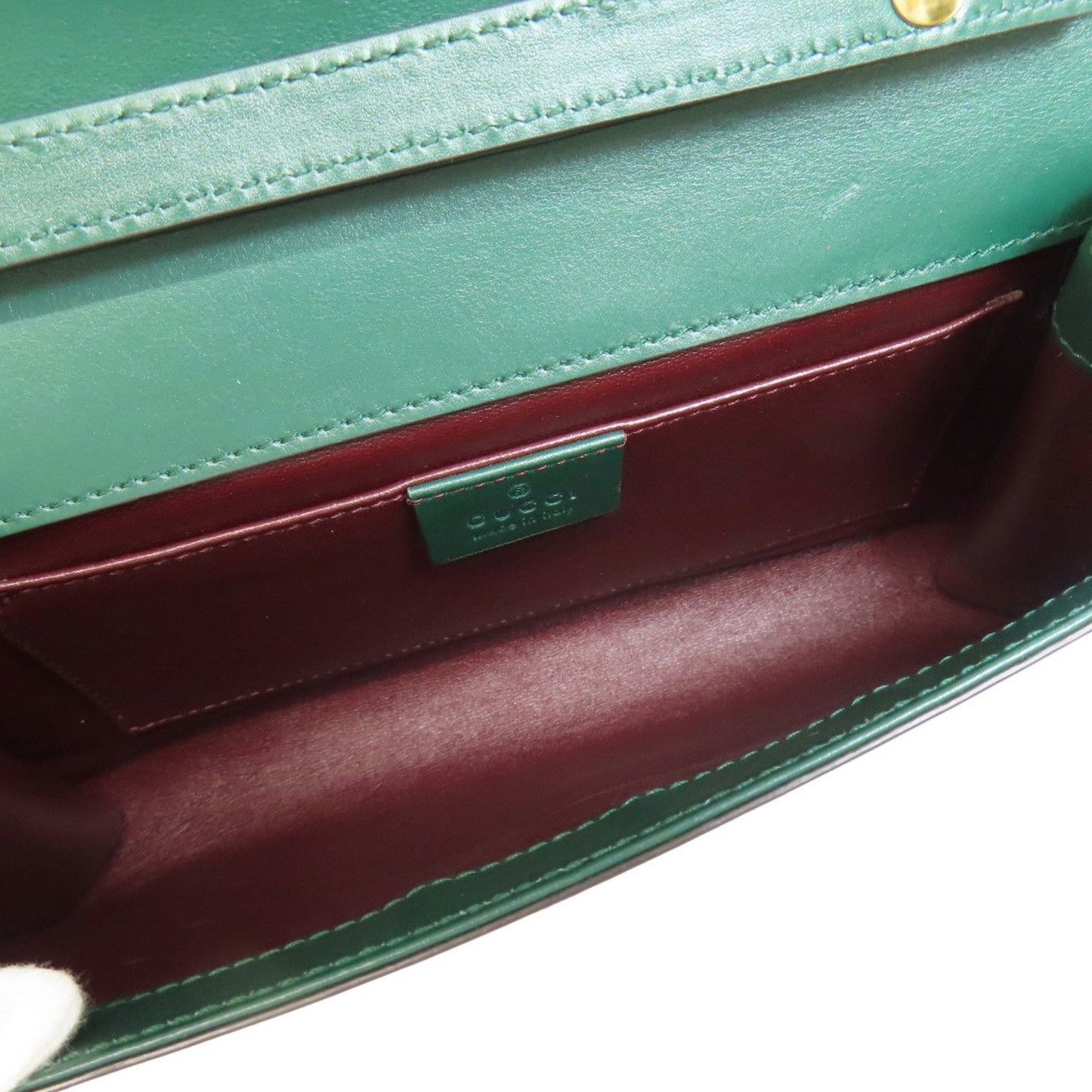 Gucci Green Leather Handbag