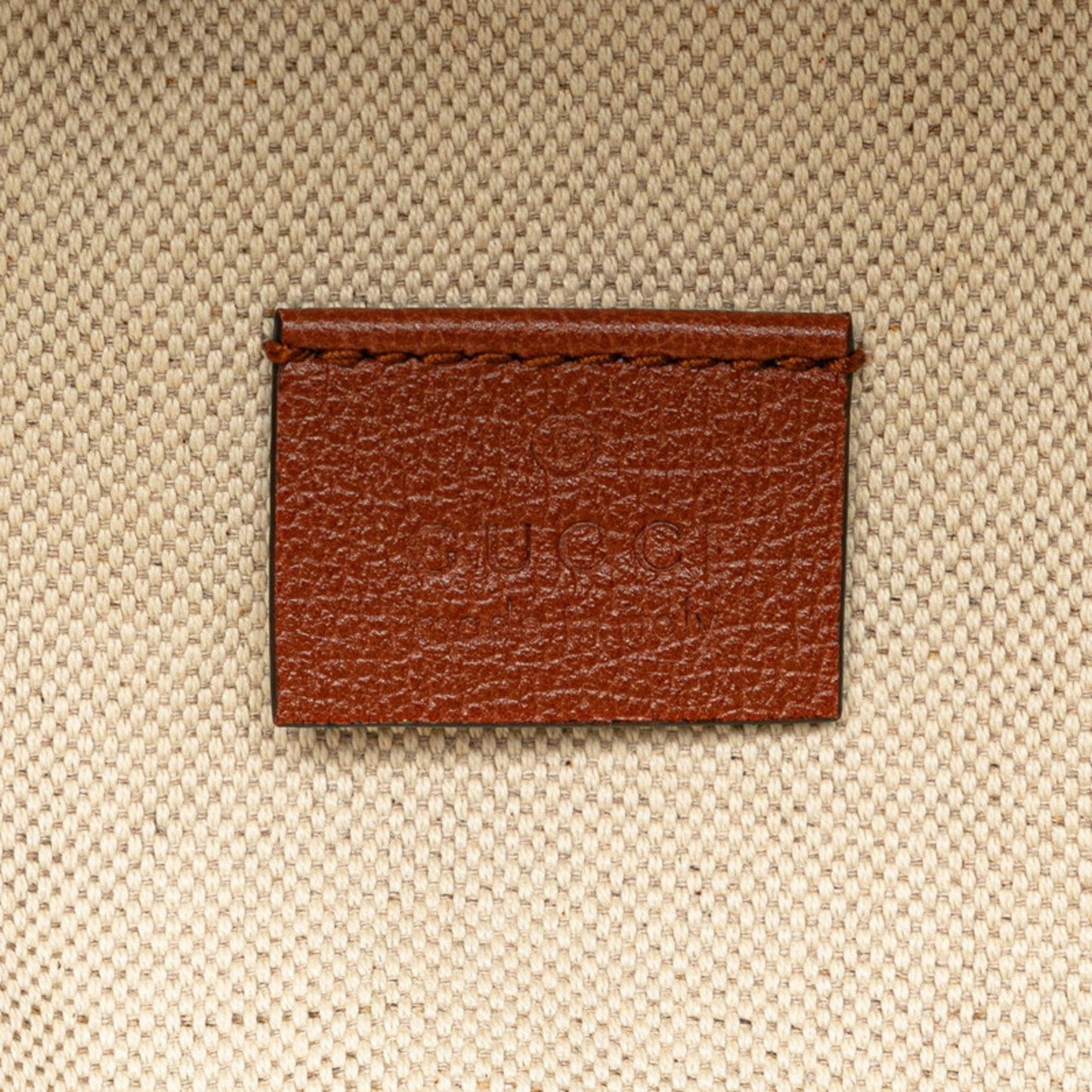 Gucci Beige Canvas Leather Backpack Sling Bag