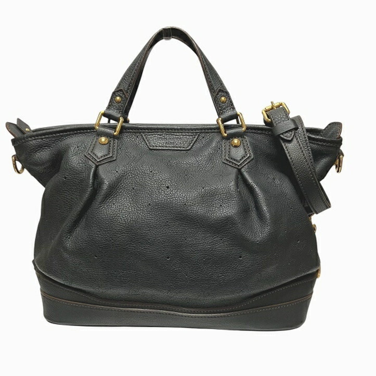Louis Vuitton Mahina Noir Mahina Leather Handbag Shoulder Bag ()