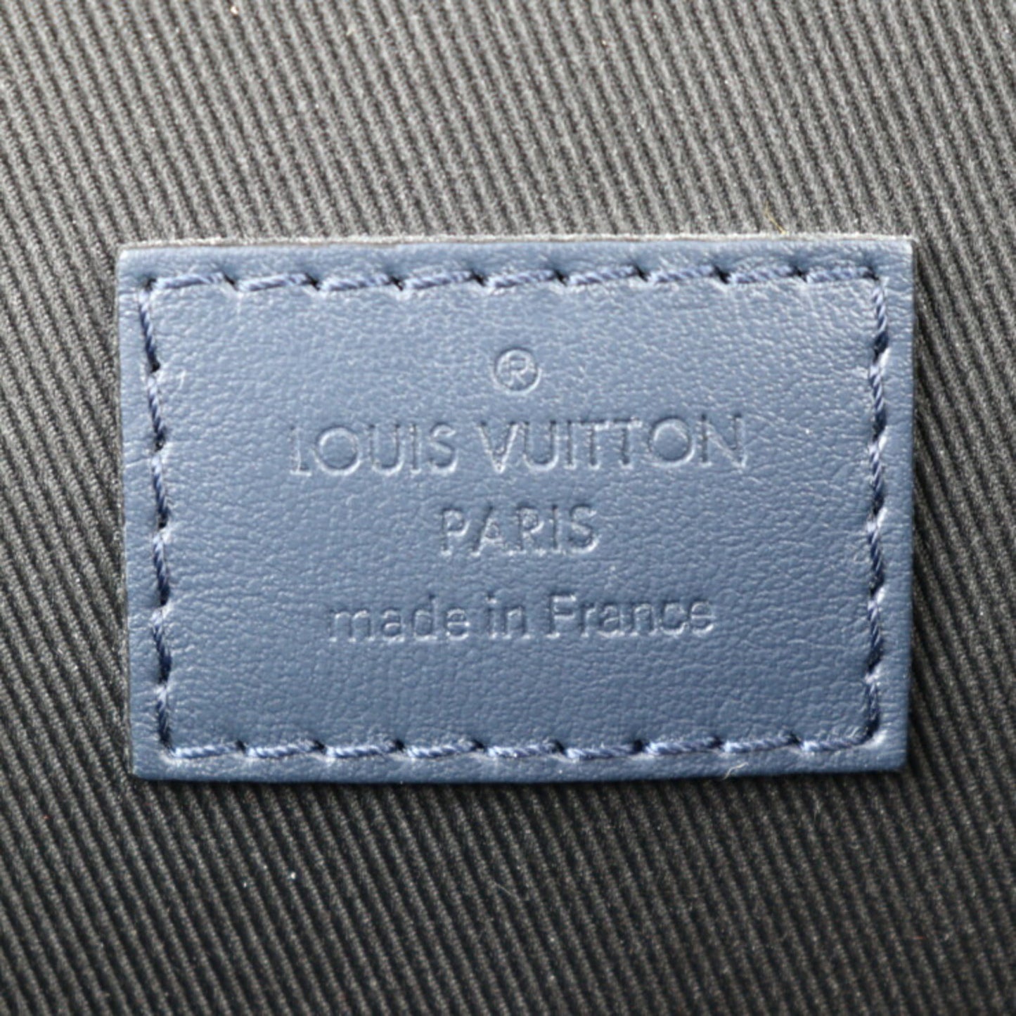 Louis Vuitton Black Navy Blue Handbag Shoulder Bag Tote Bag