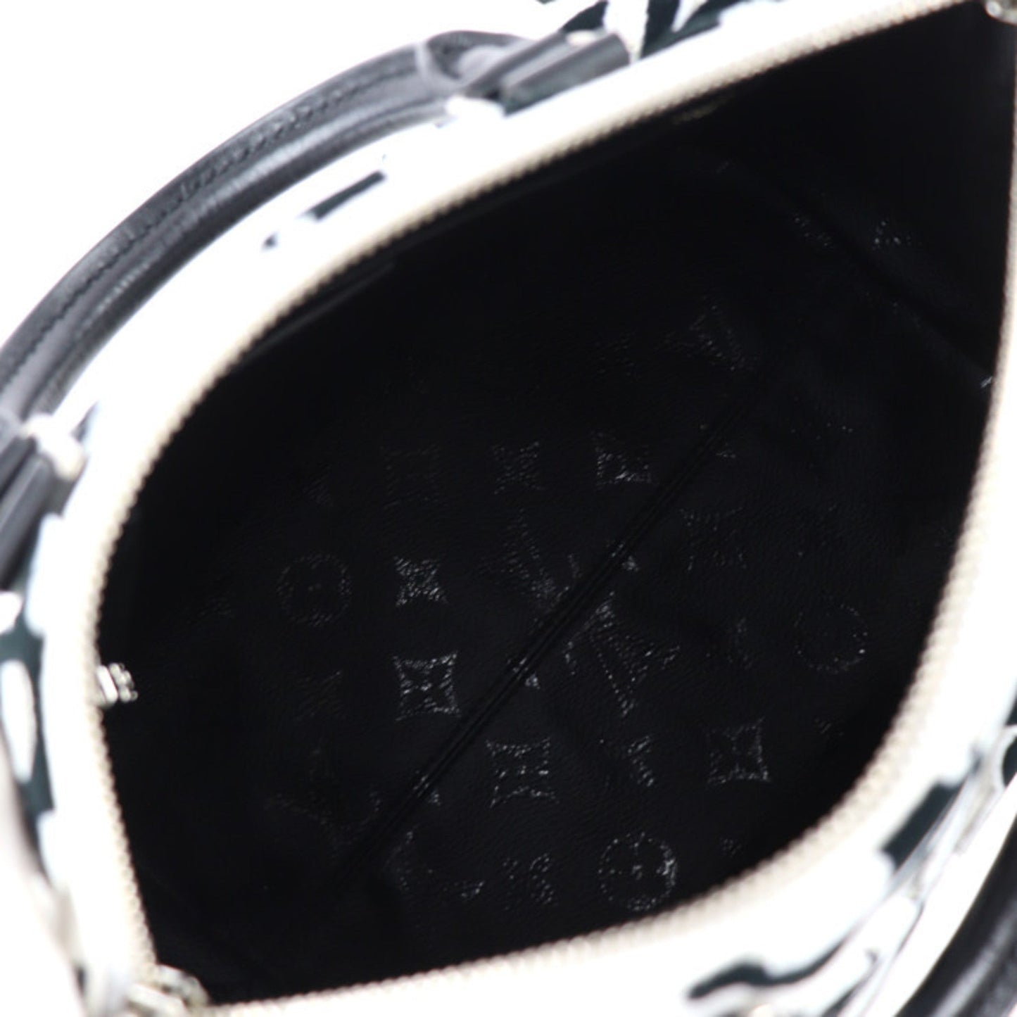 Louis Vuitton Black Monogram White Monogram Handbag Shoulder Bag Tote Bag