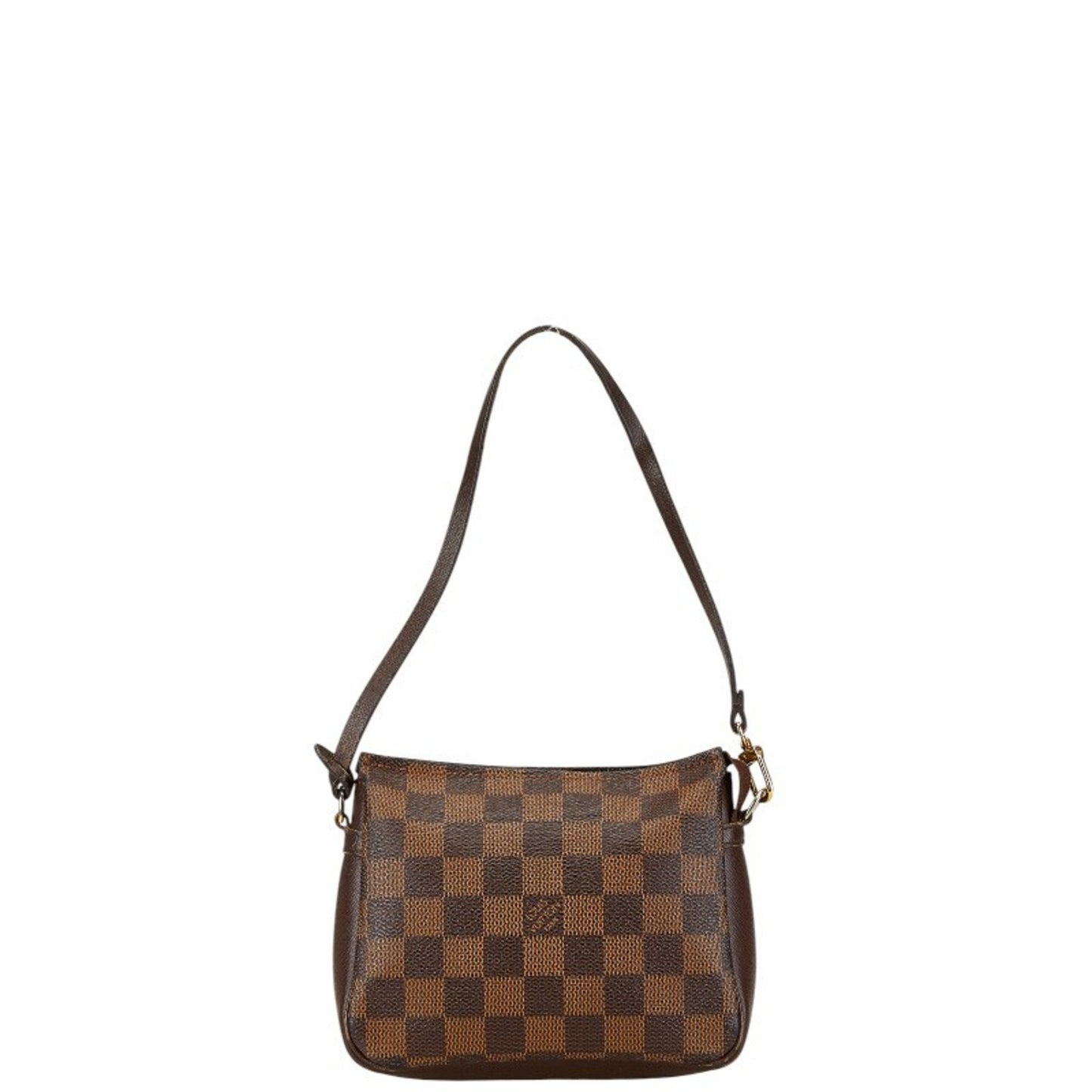 Louis Vuitton Brown Pvc Leather Pouch Shoulder Bag ()