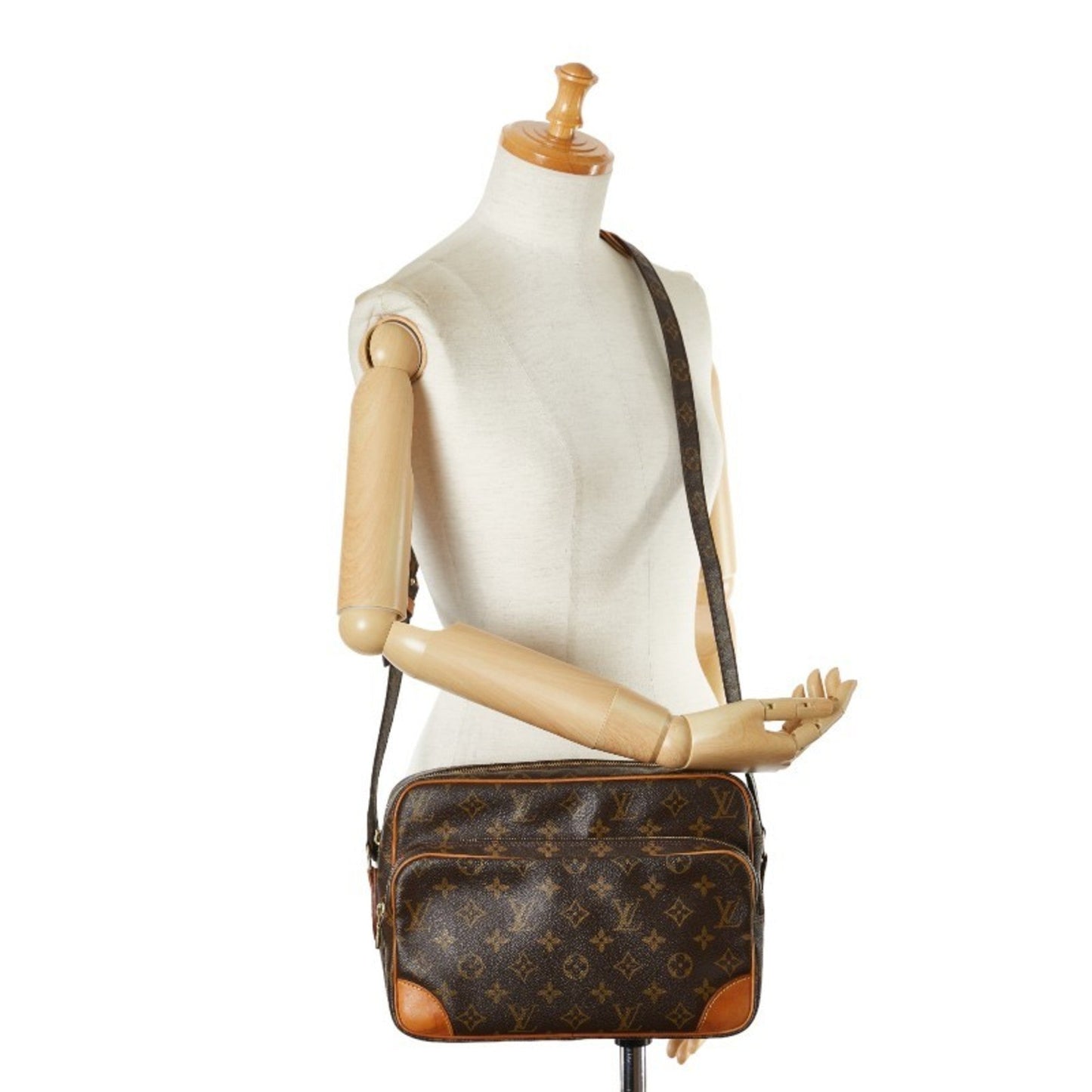 Louis Vuitton Brown Pvc Leather Shoulder Bag