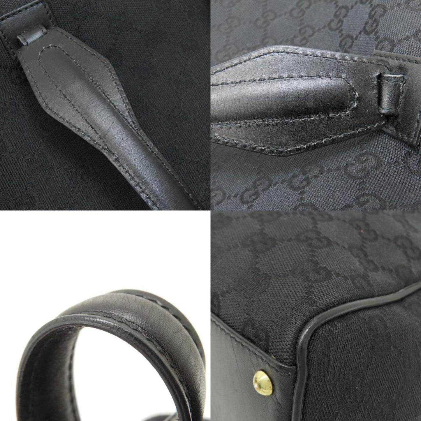 Gucci Black Canvas Tote Bag