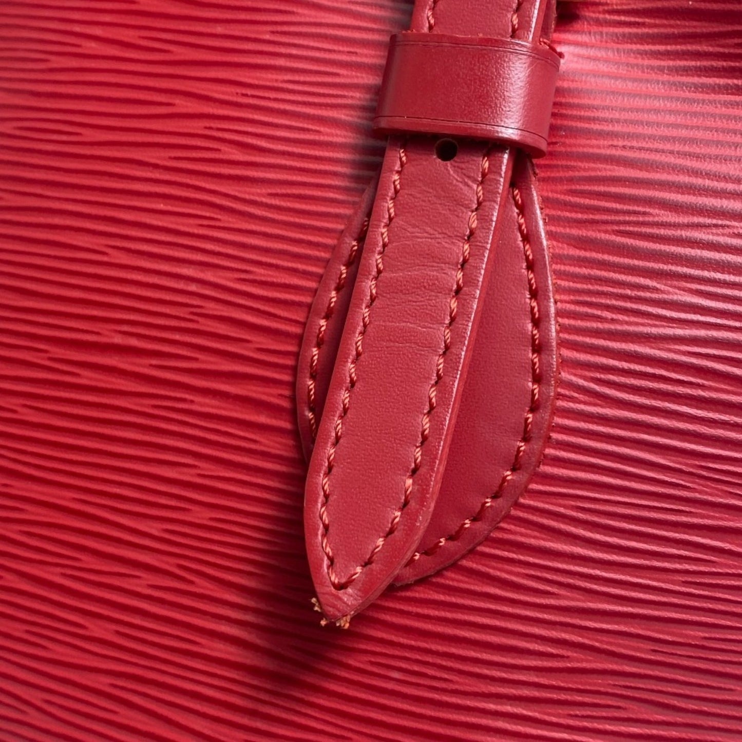 Louis Vuitton Red Leather Shoulder Bag