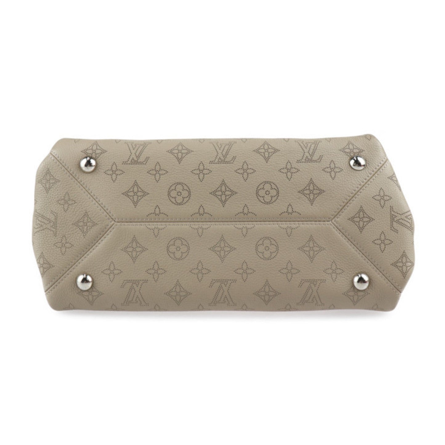Louis Vuitton Beige Galle Mahina Leather Handbag Shoulder Bag Tote Bag