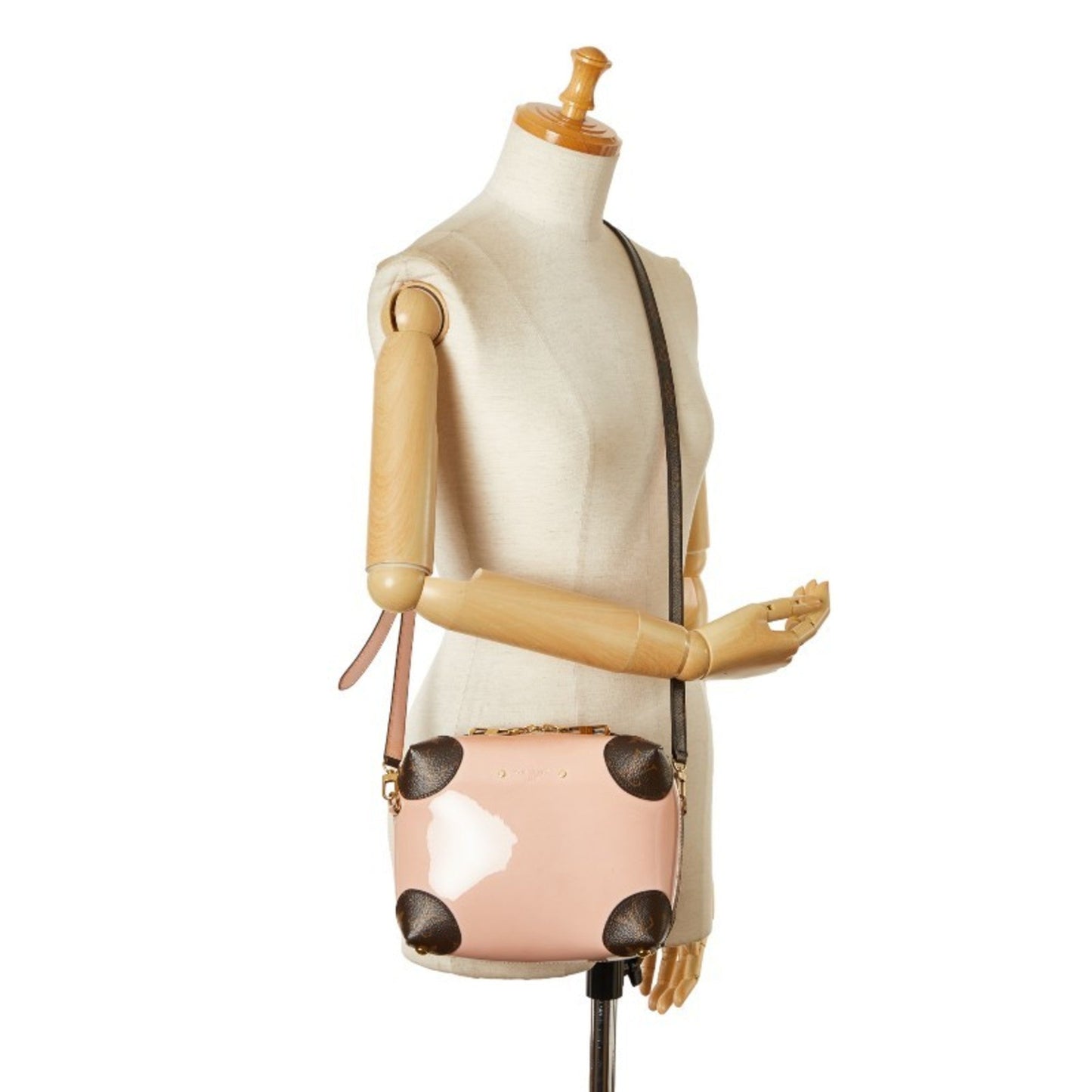 Louis Vuitton Pink Rose Ballerine Patent Leather Leather Shoulder Bag
