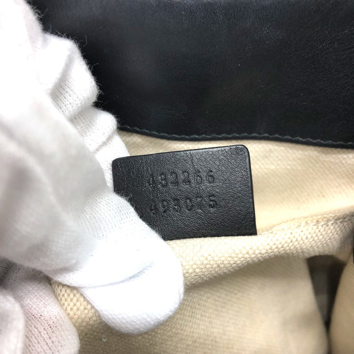 Gucci Black Leather Backpack