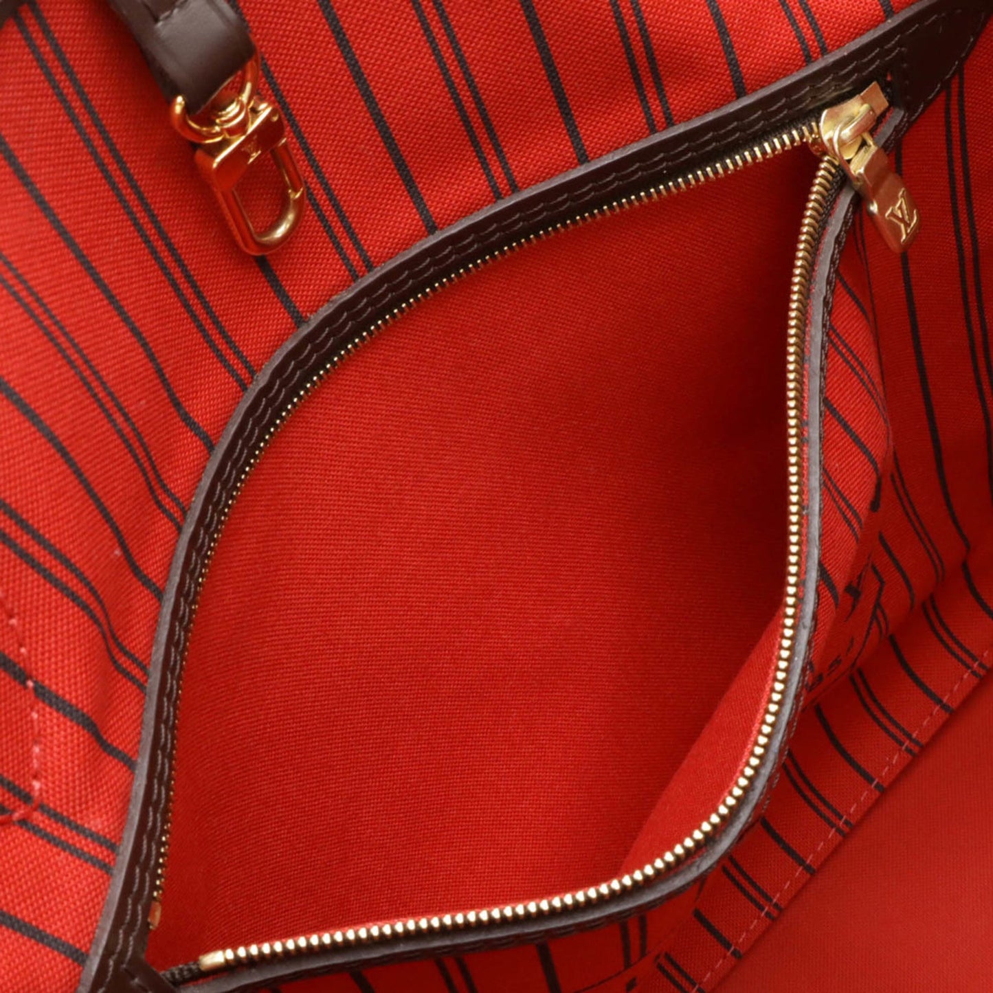 Louis Vuitton Brown Damier Canvas Pvc Pouch Shoulder Bag Tote Bag