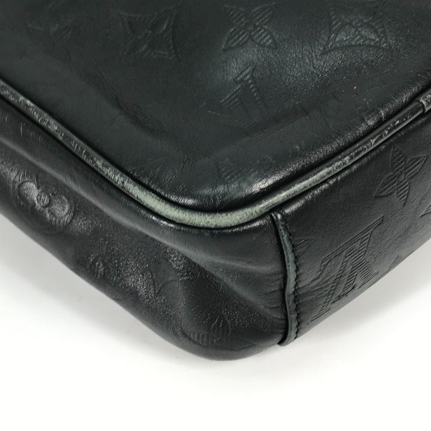 Louis Vuitton Black Leather Shoulder Bag