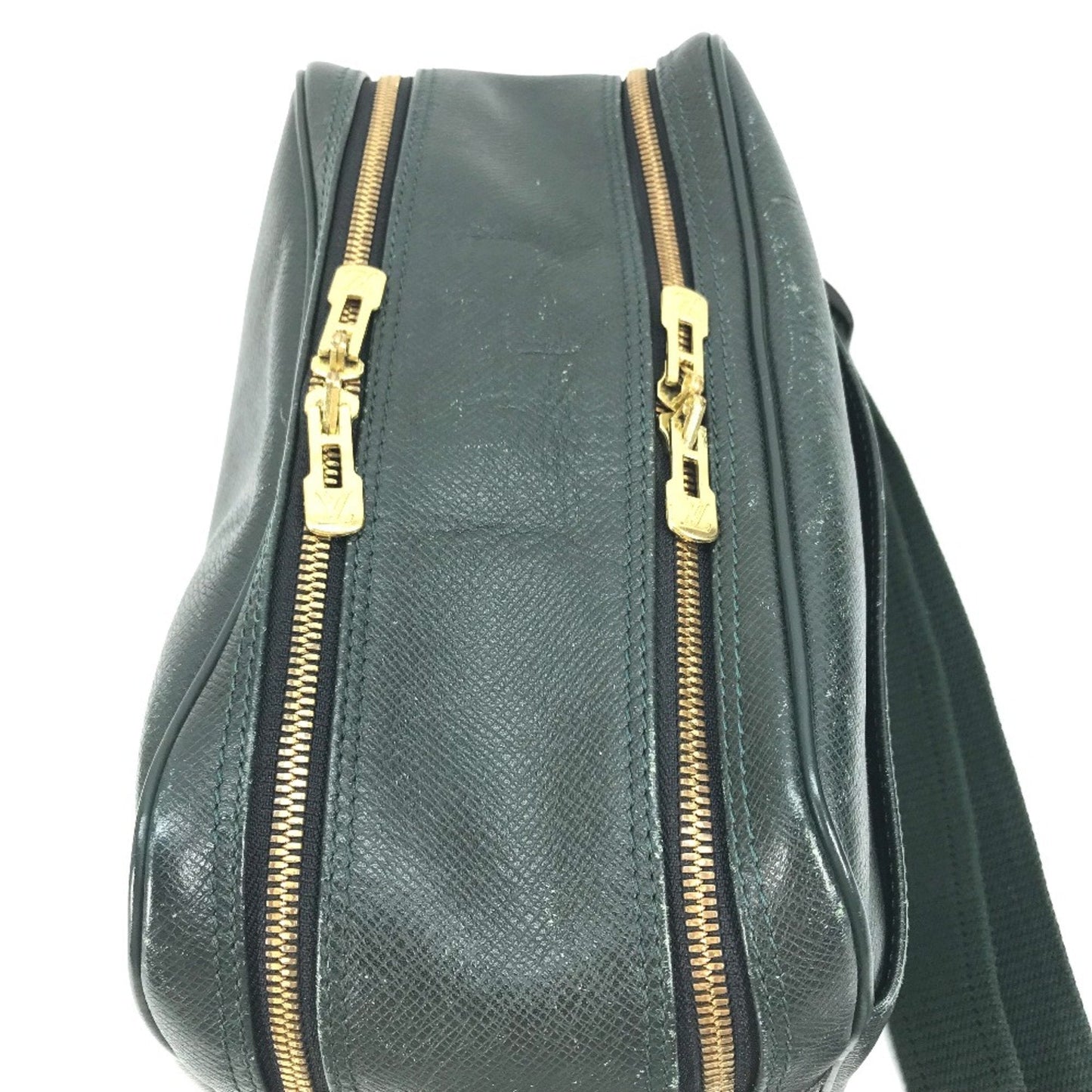 Louis Vuitton Green Leather Shoulder Bag