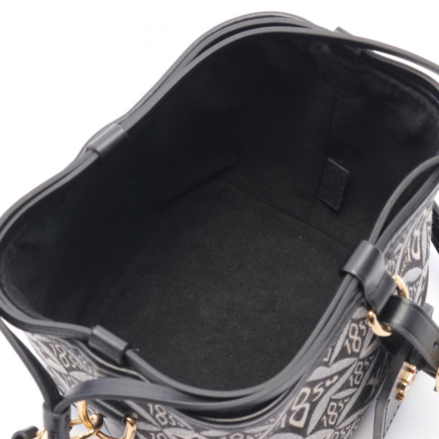 Louis Vuitton Black Gray Ivory Noir Monogram Leather Shoulder Bag