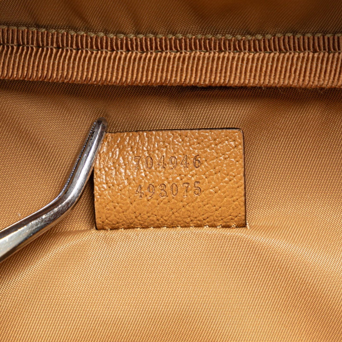 Gucci Brown Cord Leather Backpack