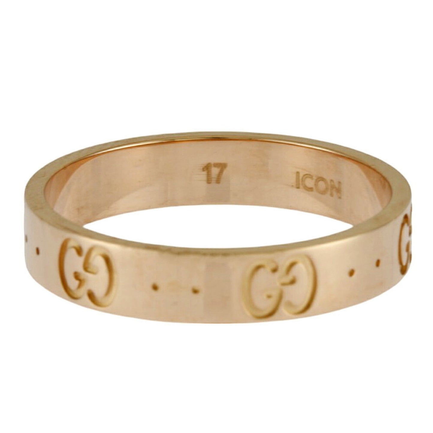 Gucci Icon Gold Pink Gold Pink Gold (18K) Band Ring