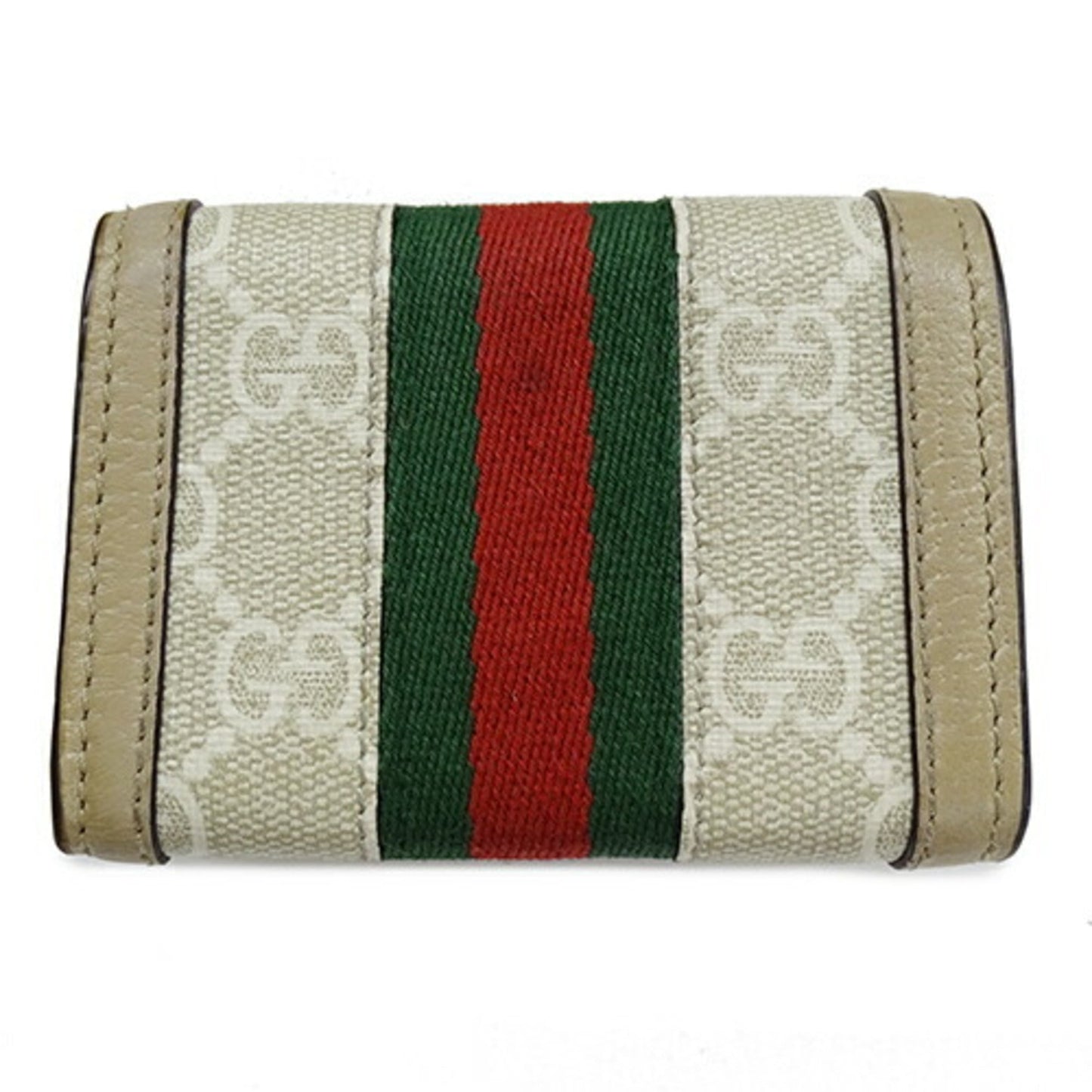 Gucci Beige Gg Supreme Wallet (Tri-Fold)