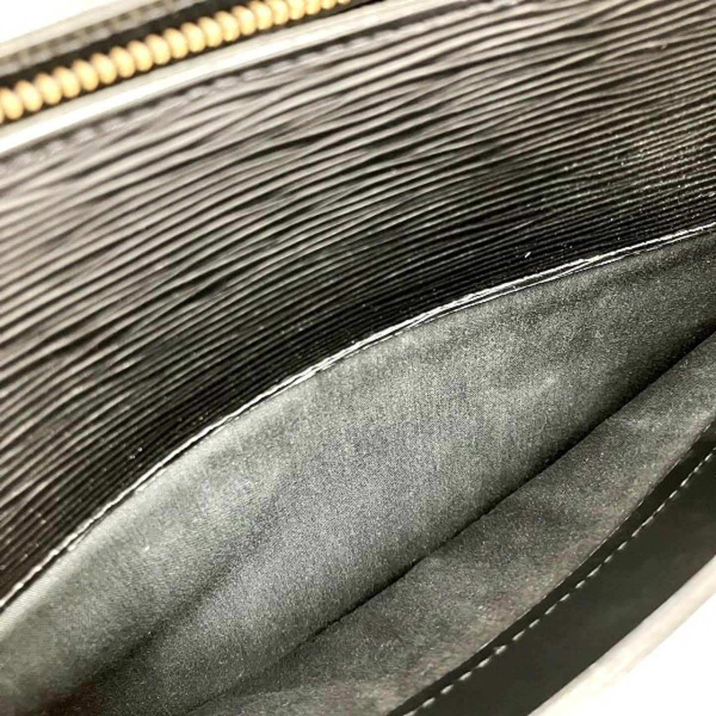 Louis Vuitton Noir Leather Shoulder Bag