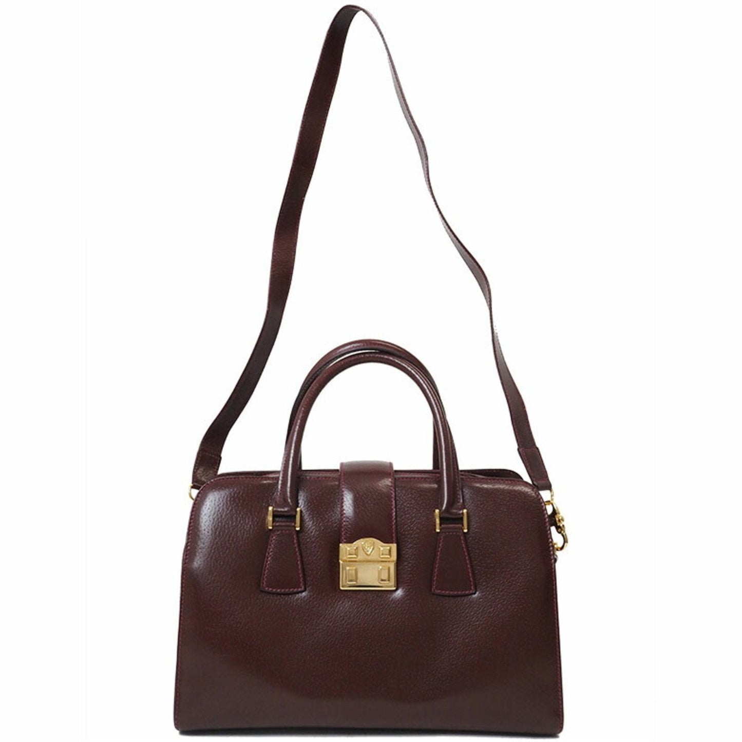 Gucci Bordeaux Leather Handbag