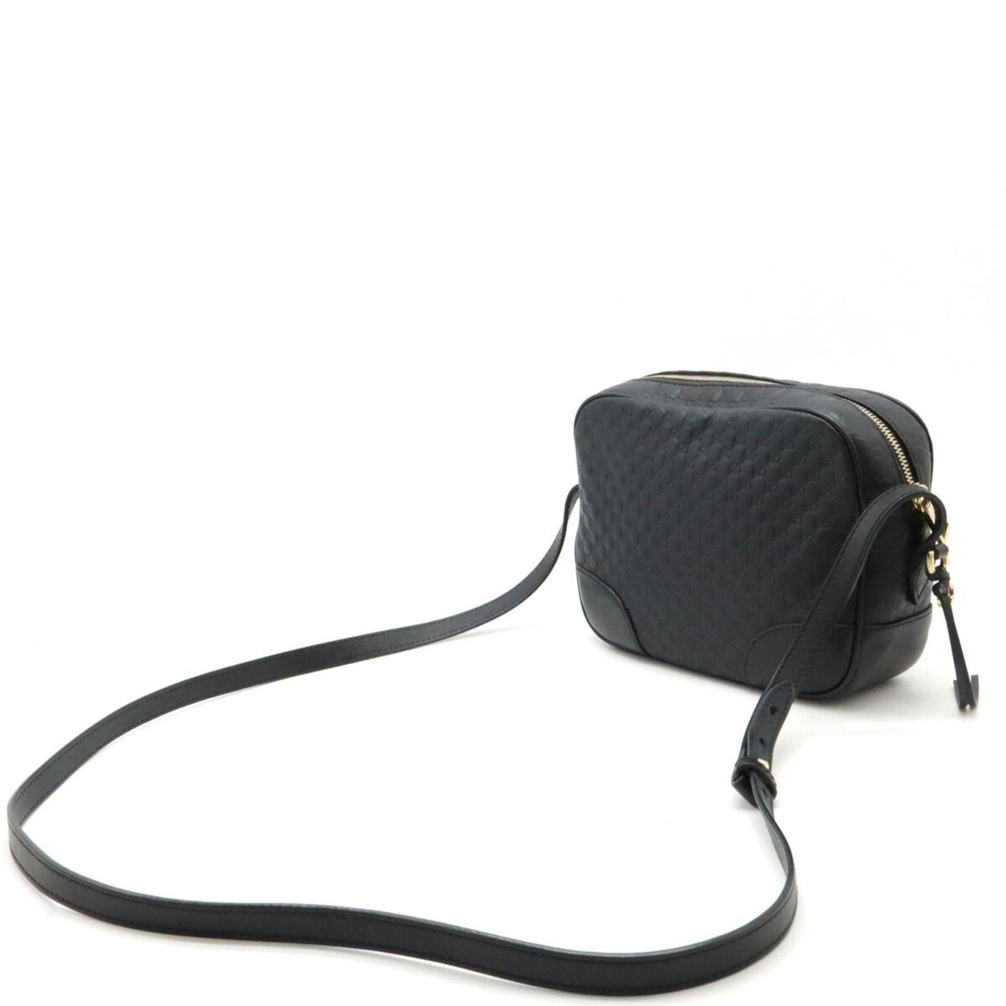 Gucci Black Leather Pochette Shoulder Bag