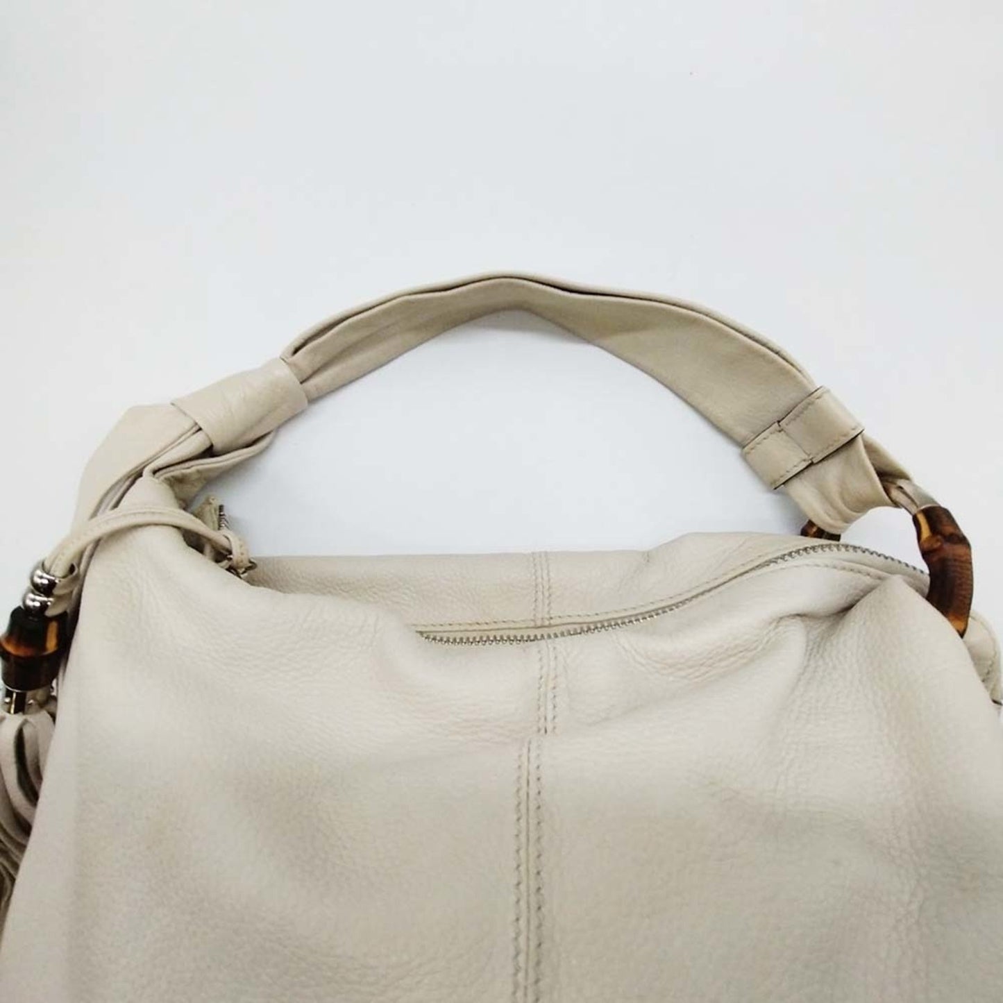 Gucci Ivory White Leather Shoulder Bag