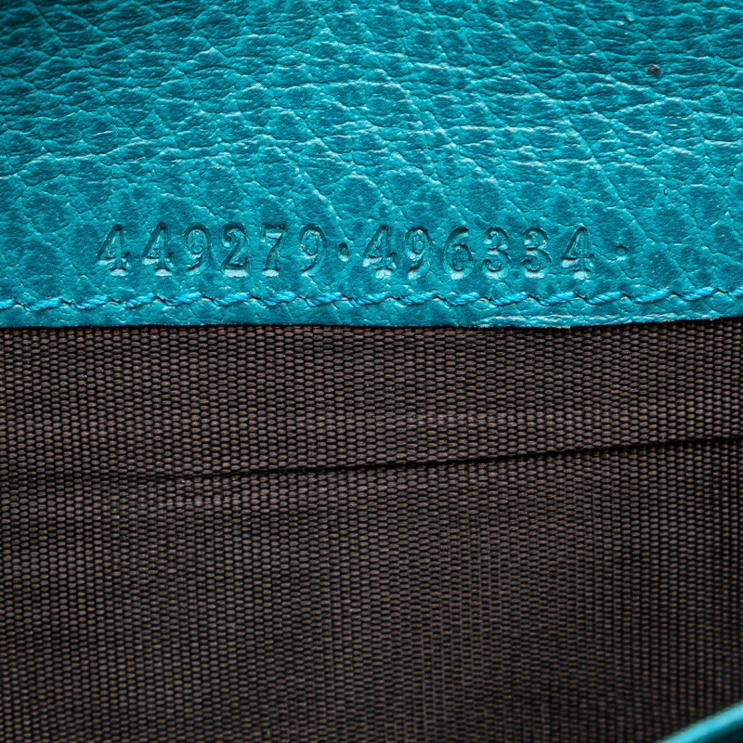Gucci Blue Turquoise Leather Coin Purse/Coin Case