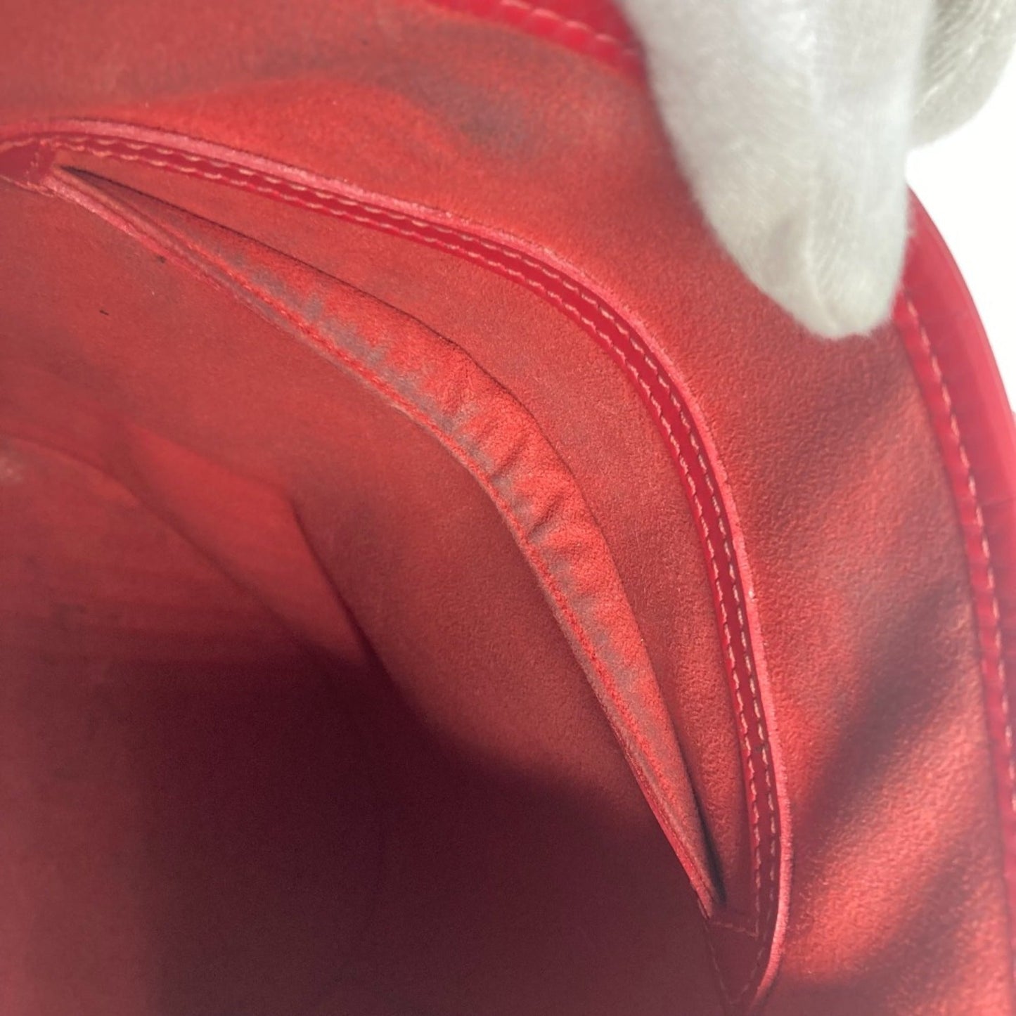 Louis Vuitton Red Leather Shoulder Bag