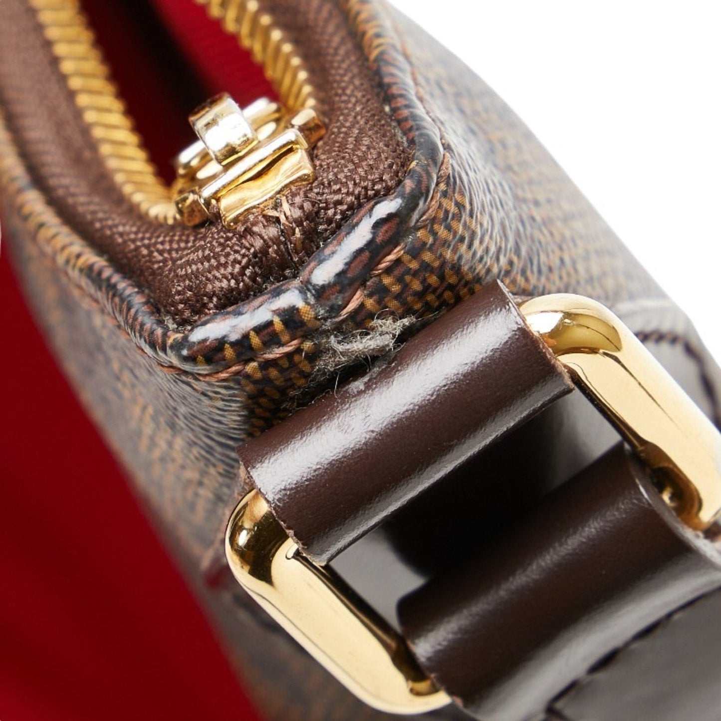 Louis Vuitton Brown Pvc Leather Shoulder Bag