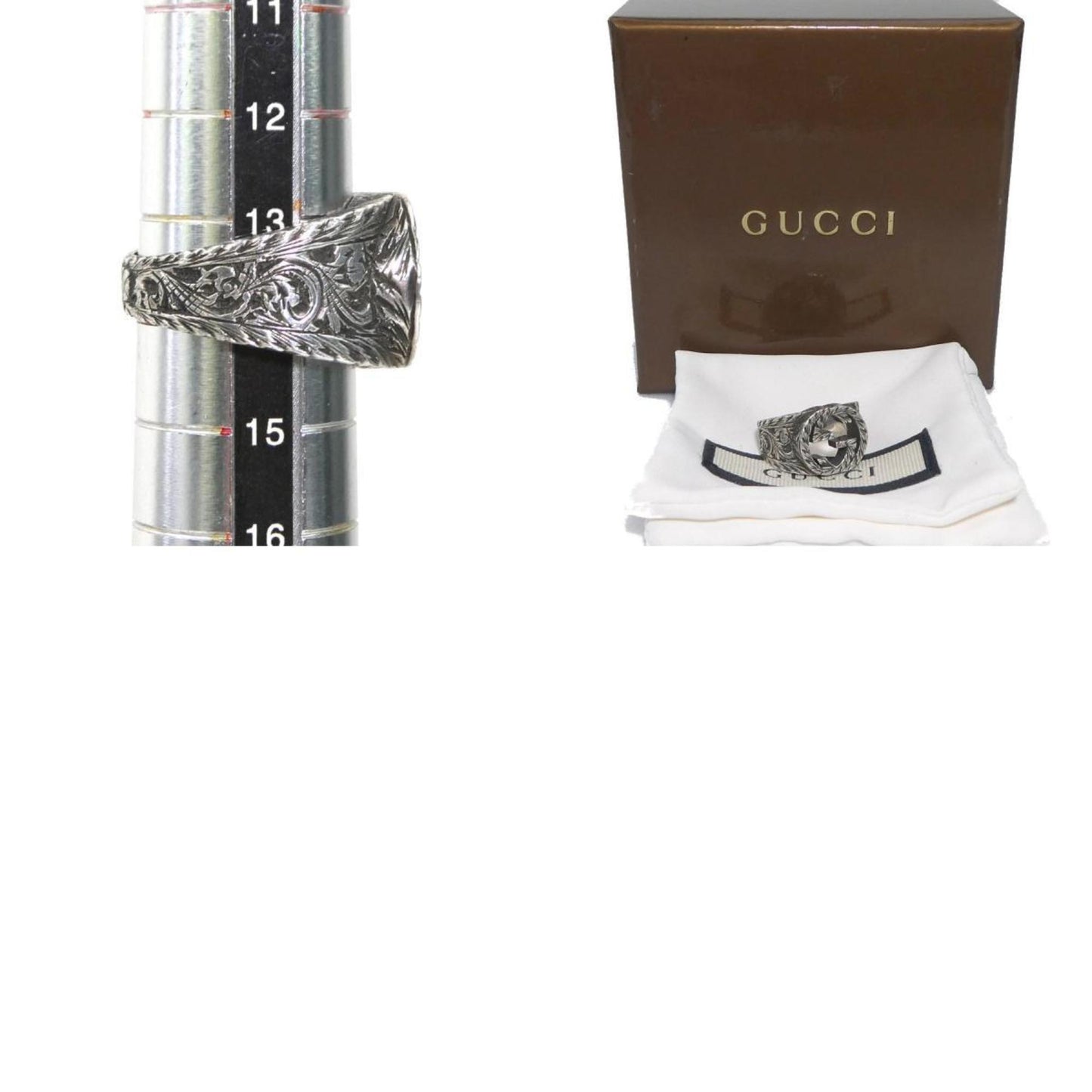 Gucci Silver Silver Band Ring