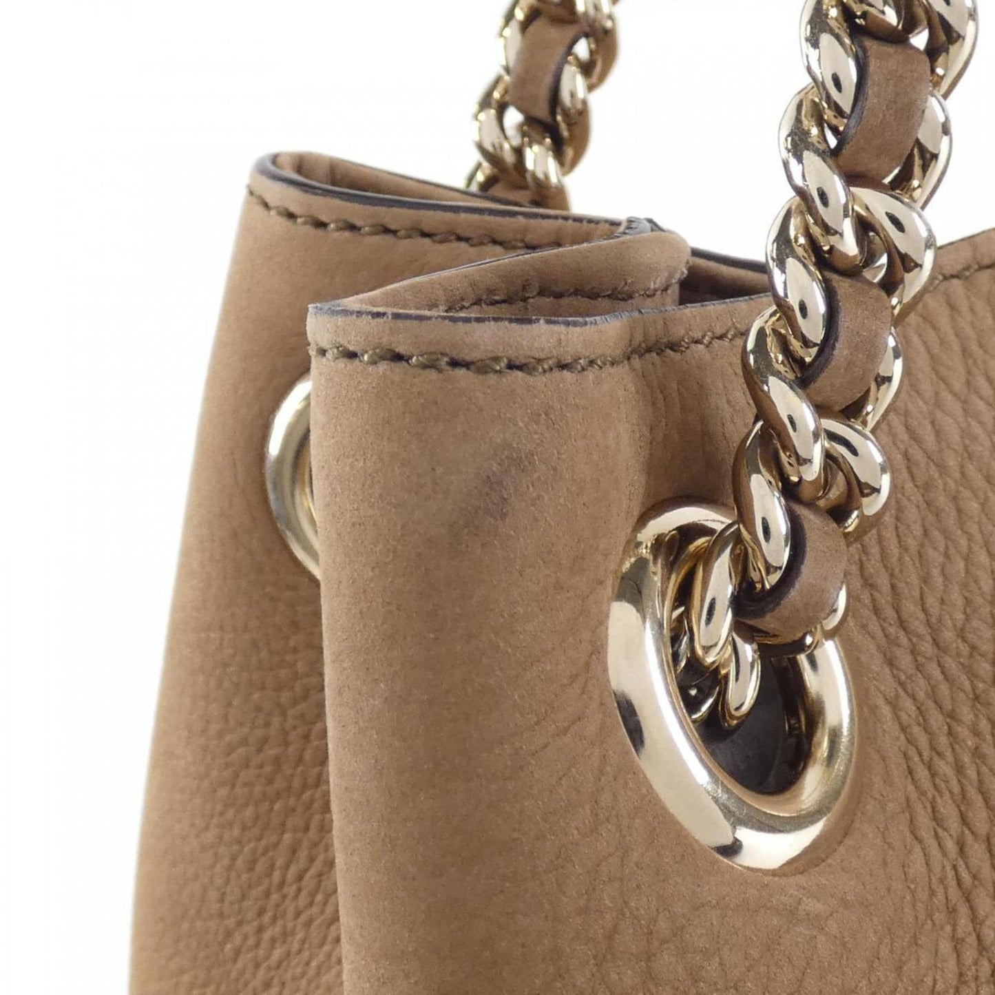Gucci Dark Beige Leather Shoulder Bag