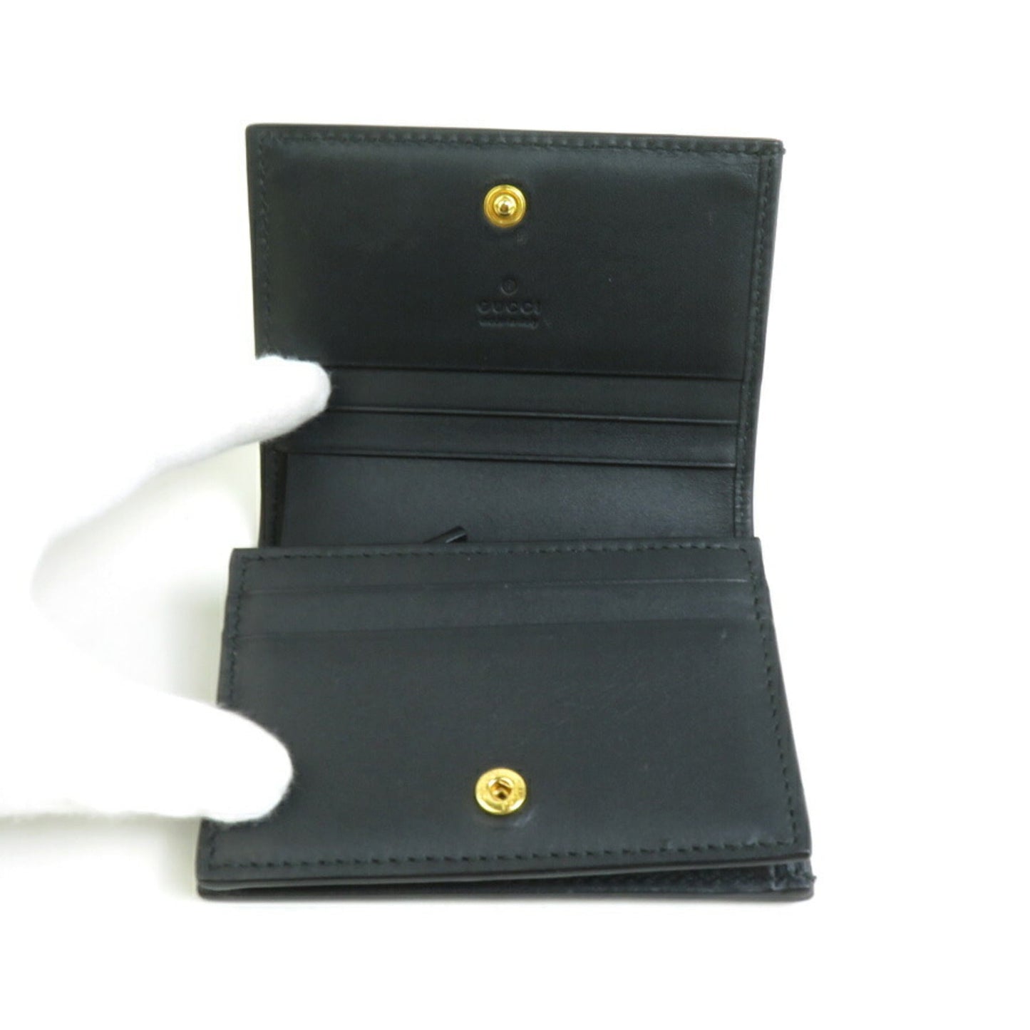 Gucci Beige Brown Gold Pvc Wallet (Bi-Fold)